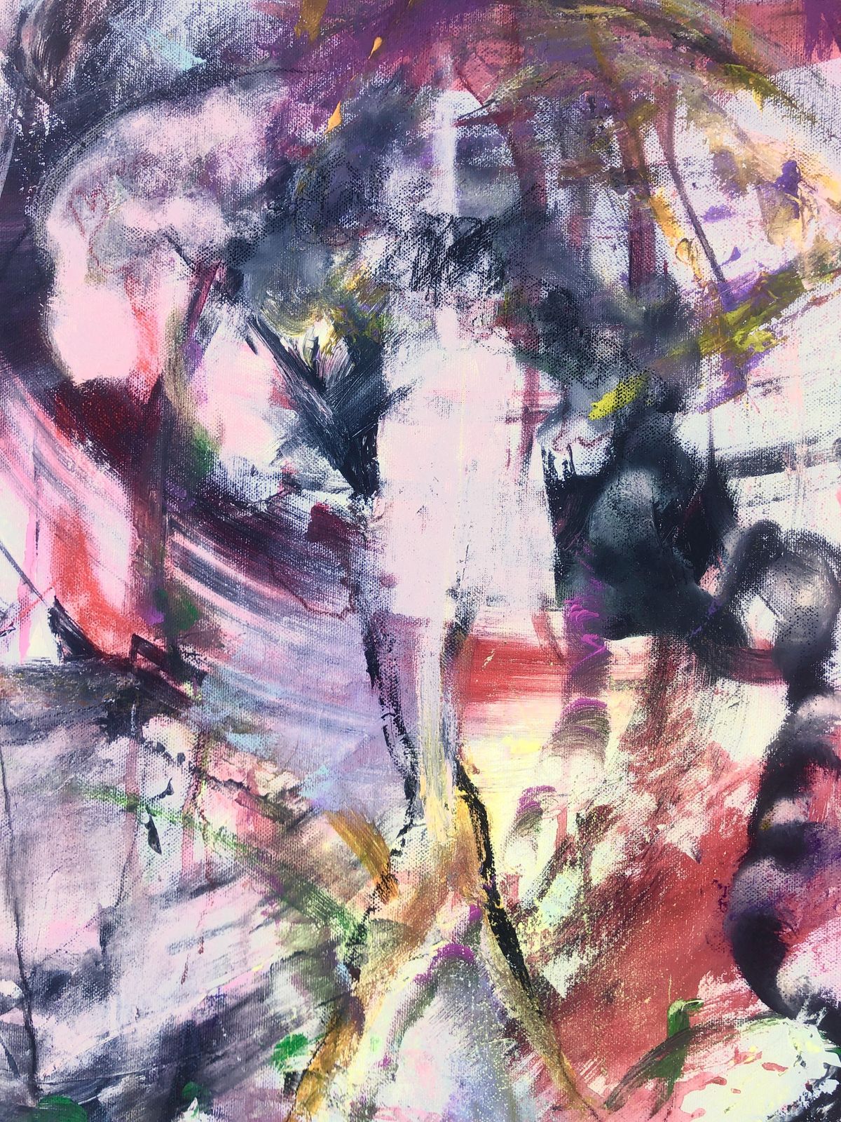 Nerea Caos Jesus Christ Superstar Abstract Expressionist Oil Painting Vertical Canvas 2023 photo buy
