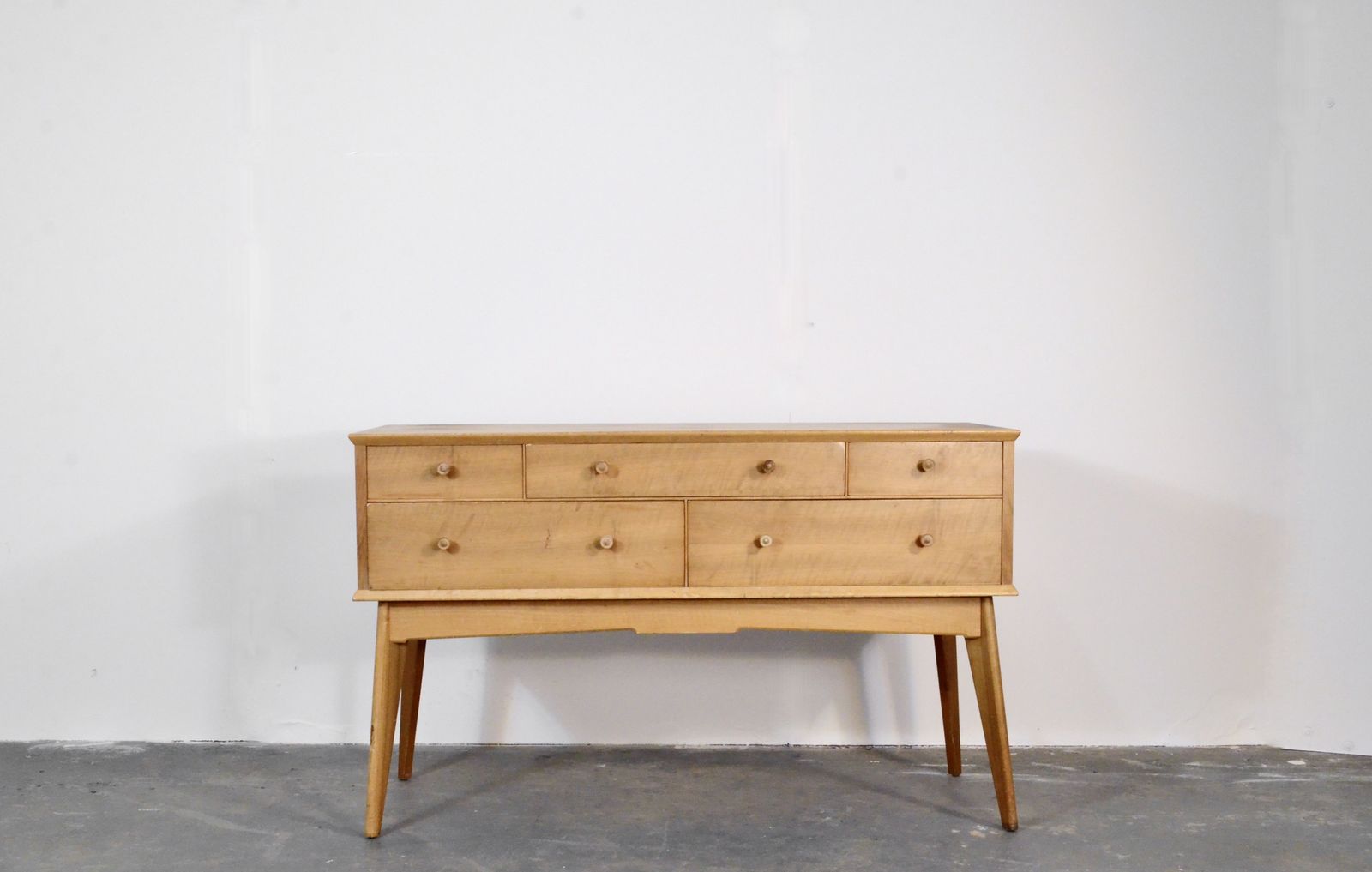 Midcentury Alfred Cox Sideboard Dresser In Walnut Modern Danish Style Vintage Scandinavian photo furniture
