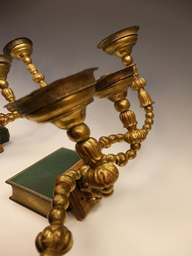 Home Decor Rare And Important Pair Of Italian 18th Century Giltwood Four Arm Sconces photo
