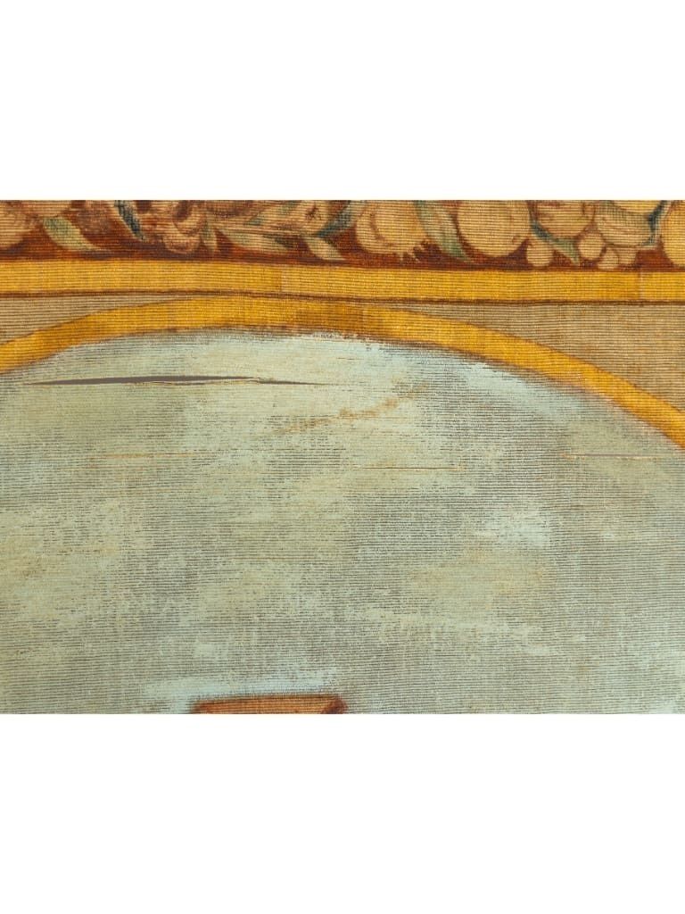 1200.0 A Monumental Italian Devotional Painted Tapestry, 18th Century photo