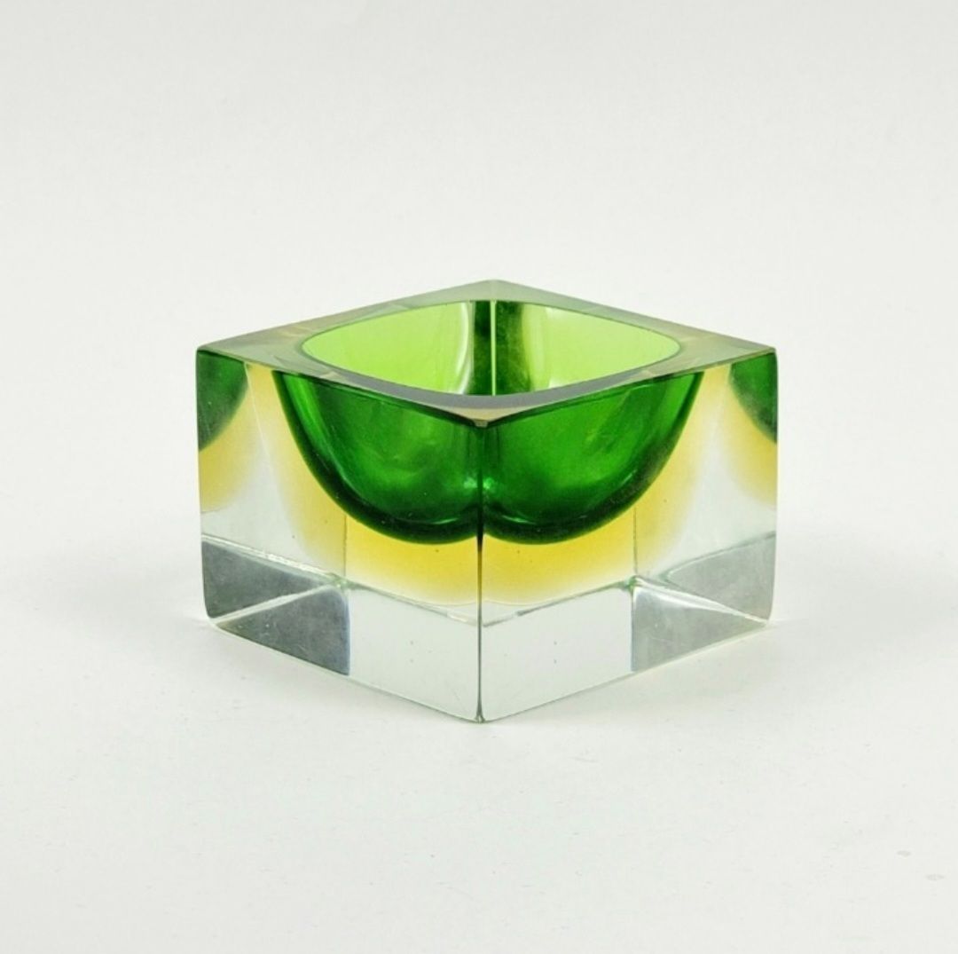 Mid Century Sommerso Murano Glass Catchall By Flavio Poli For Seguso Vetri D'arte, Italy, 1970s photo furniture