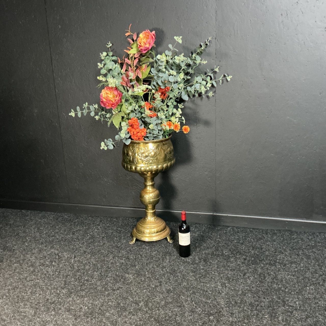 Antique Brass Planter, 1900s photo vinterior