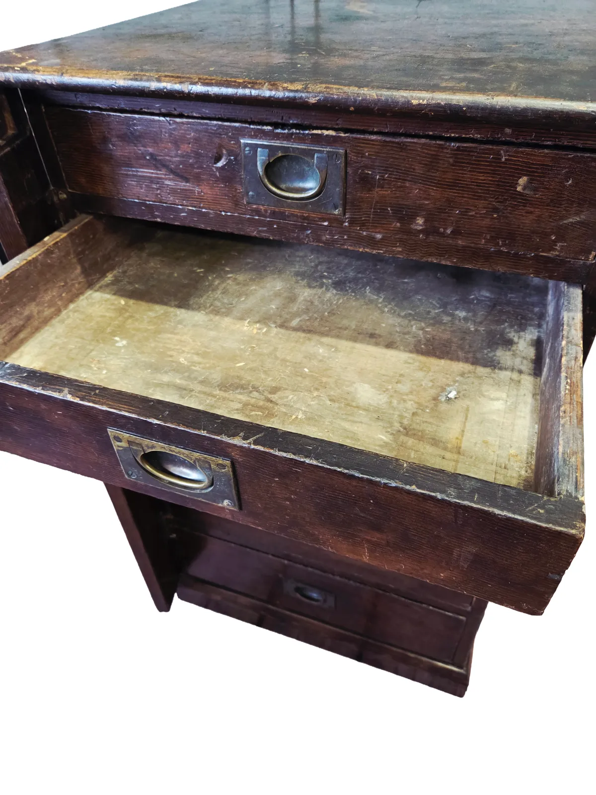 Early 20th Century Industrial Pine Drawers   6 Drawer Filing Cabinet photo vinterior