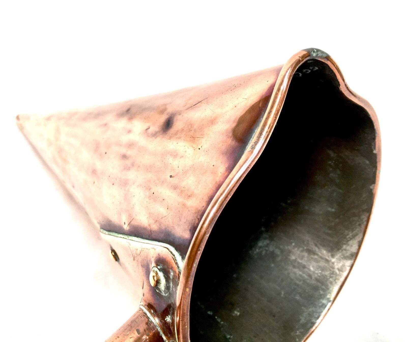 Antique Victorian Metal 19th Century Copper Ale Muller Warmer With Handle photo for sale
