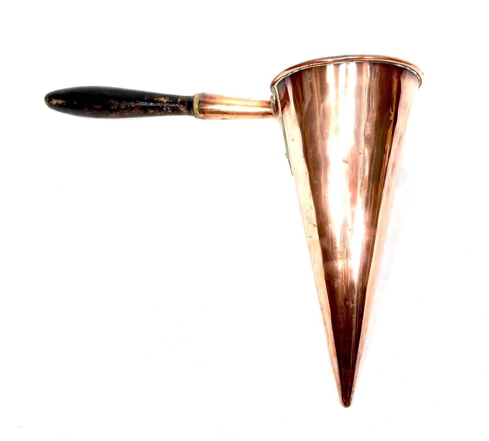 Antique Victorian Metal 19th Century Copper Ale Muller Warmer With Handle photo Home Fixtures