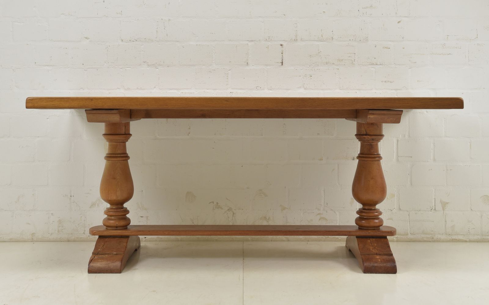 Antique! Restored Dining Table, 180 X 84 Cm, Farmhouse Table, Monastery Table, Solid Oak photo furniture