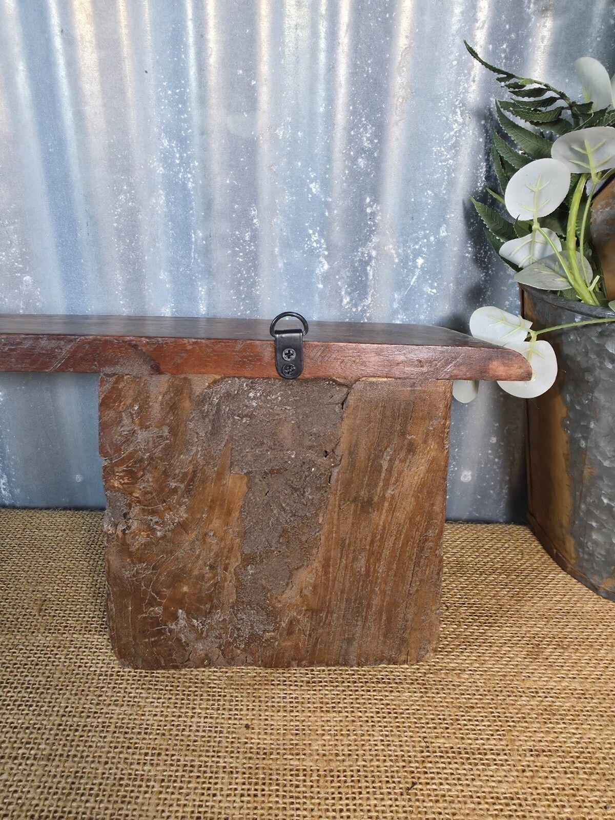 Vintage Indian Reclaimed Architectural Carved Wooden Wall Shelf photo buy