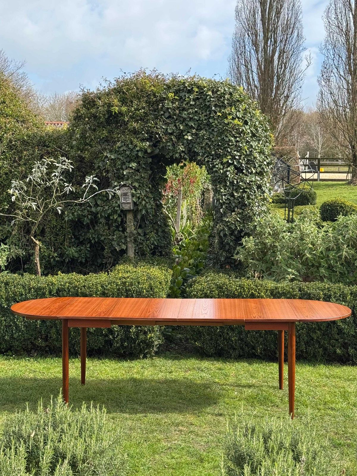 photo vintage Mid Century Danish Teak Dining Table By Arne Vodder Seats 8 To 10 ;1960