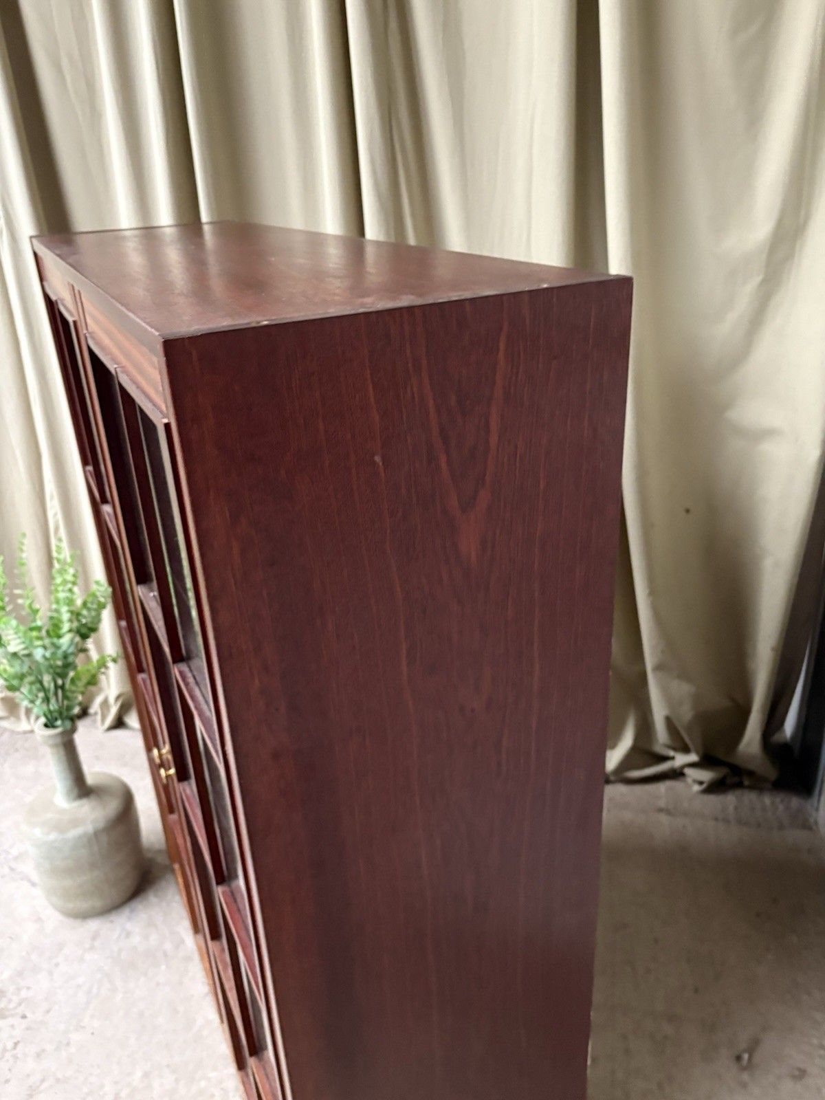 170.0 Vtg Late Mid Century Danish Rosewood Bookcase Cabinet Scandi Retro R1149 photo