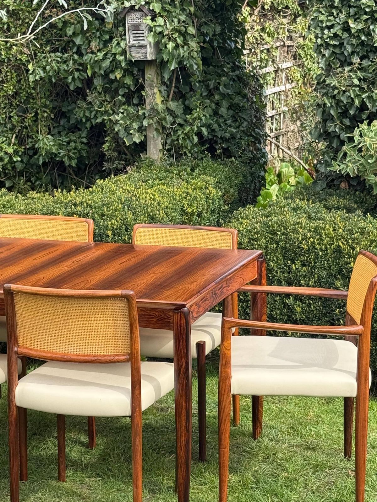 Mid Century Modern Danish Rosewood Dining Table And Eight Rosewood Chairs By Niels Otto Moller 1960 photo 7000.0