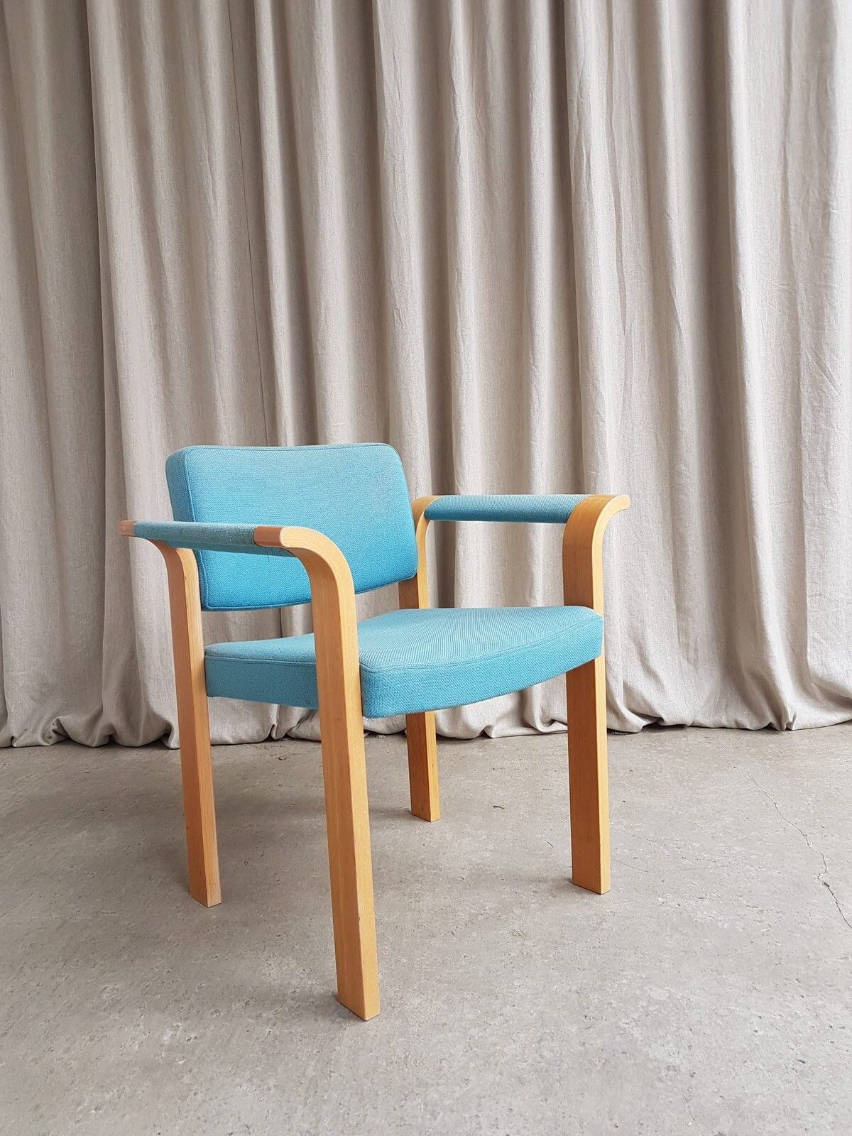 Vtg Late Mid Century Armchair Side Chair By Magnus Olesen Modernist Retro R123 photo 195.0