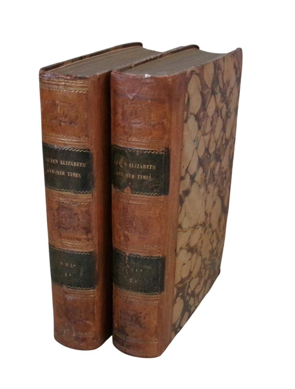 photo buy 1838 Elizabethan History: Queen Elizabeth And Her Times, Series Of Letters, Half Leather, Georgian