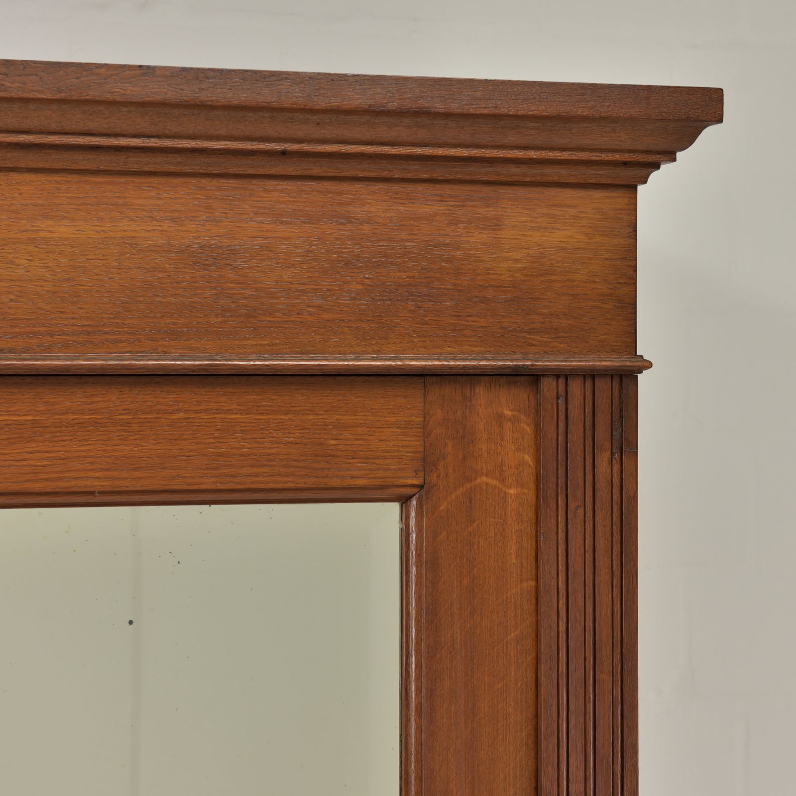 Antique! Restored Art Nouveau Hallway Wardrobe, Circa 1920, Solid Oak. photo vintage