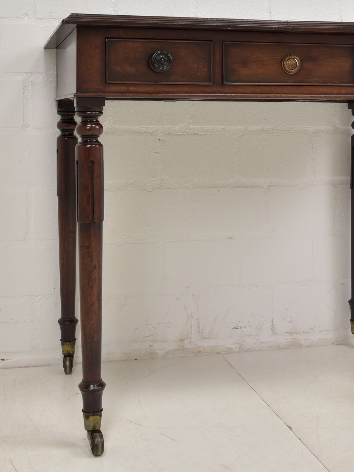 Antique! Small Desk, Restored, England, Circa 1920, Mahogany Secretary photo vintage