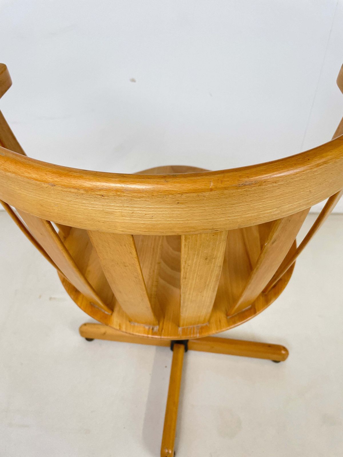 1950s Centa Swivel Desk Chair In Beech Wood photo for sale