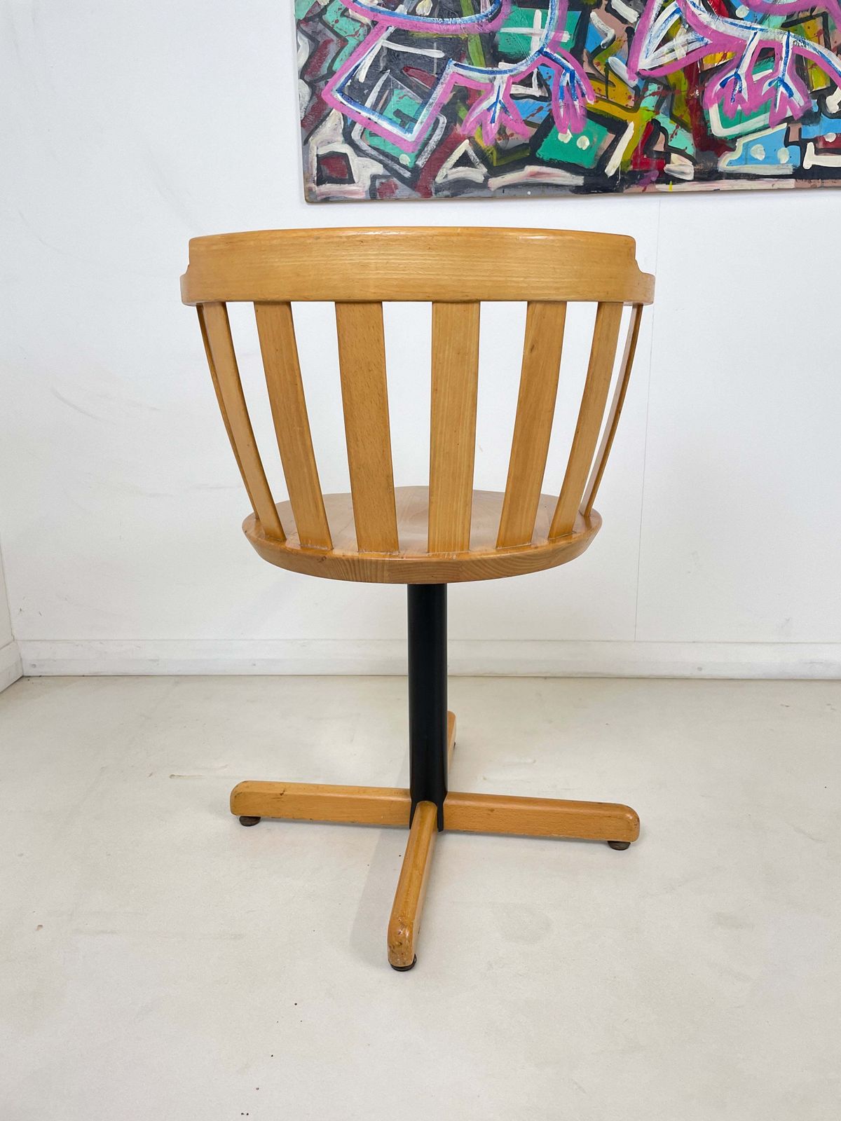 1950s Centa Swivel Desk Chair In Beech Wood photo 185.0