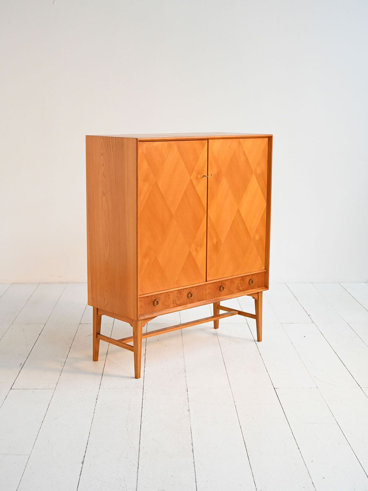 Elm And Burl Cabinet By Ab Seffle Möbelfabrik, 1950s photo Furniture