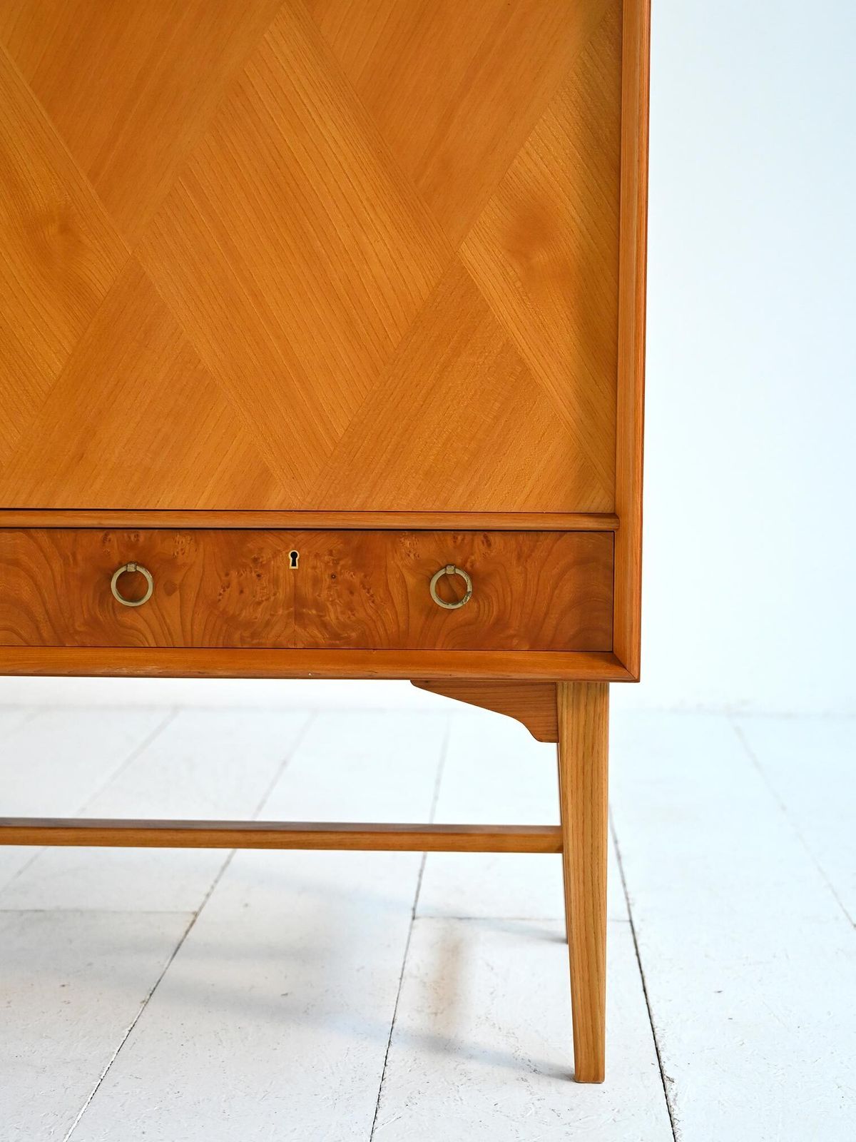 Elm And Burl Cabinet By Ab Seffle Möbelfabrik, 1950s photo vinterior