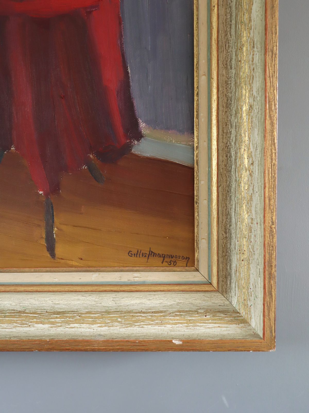 The Red Table In Oil Onto Canvas photo 490.0
