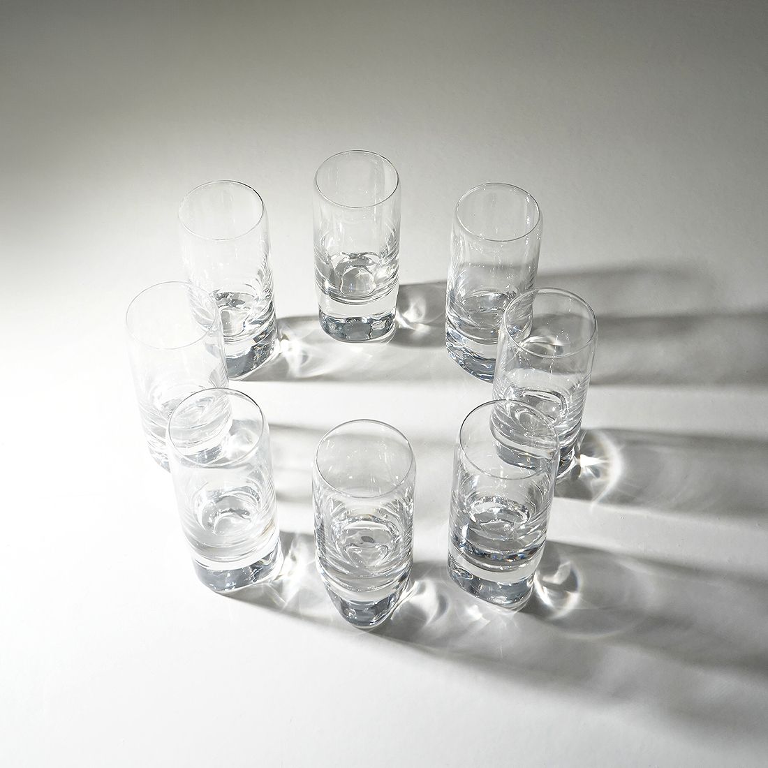 8 “Pitagora Highball” Glasses By Marco Zanuso For Arnolfo Di Cambio, 1970s photo 385.0