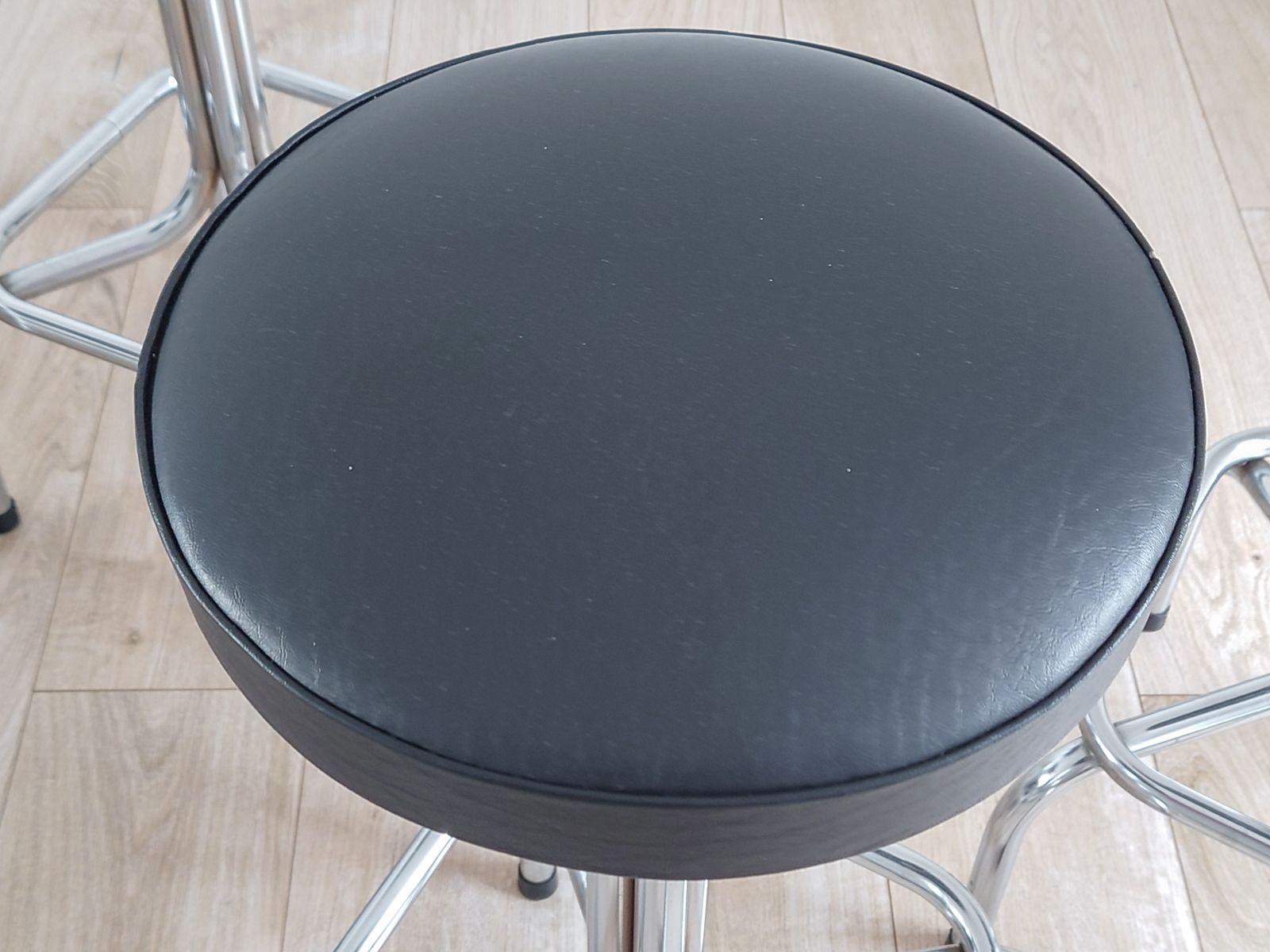 Mid Century Retro Chrome Bar Stools photo for sale