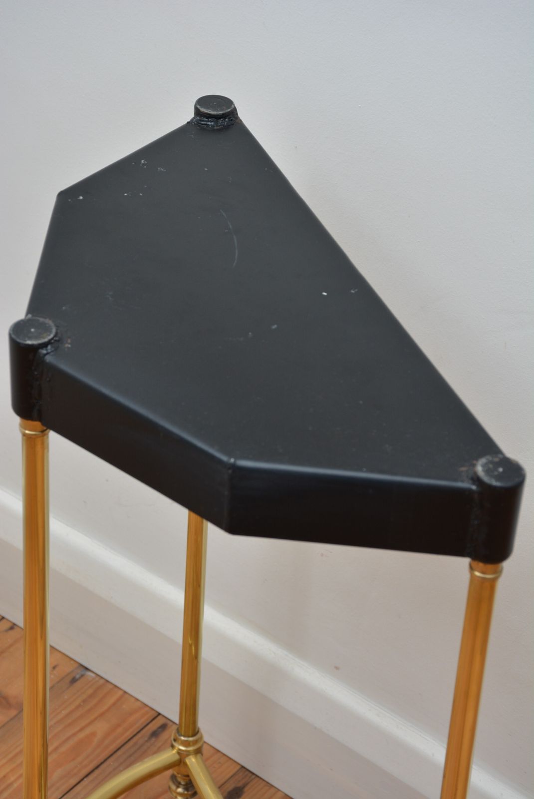 photo furniture Unusual Brass Umbrella Stand Demi Lune
