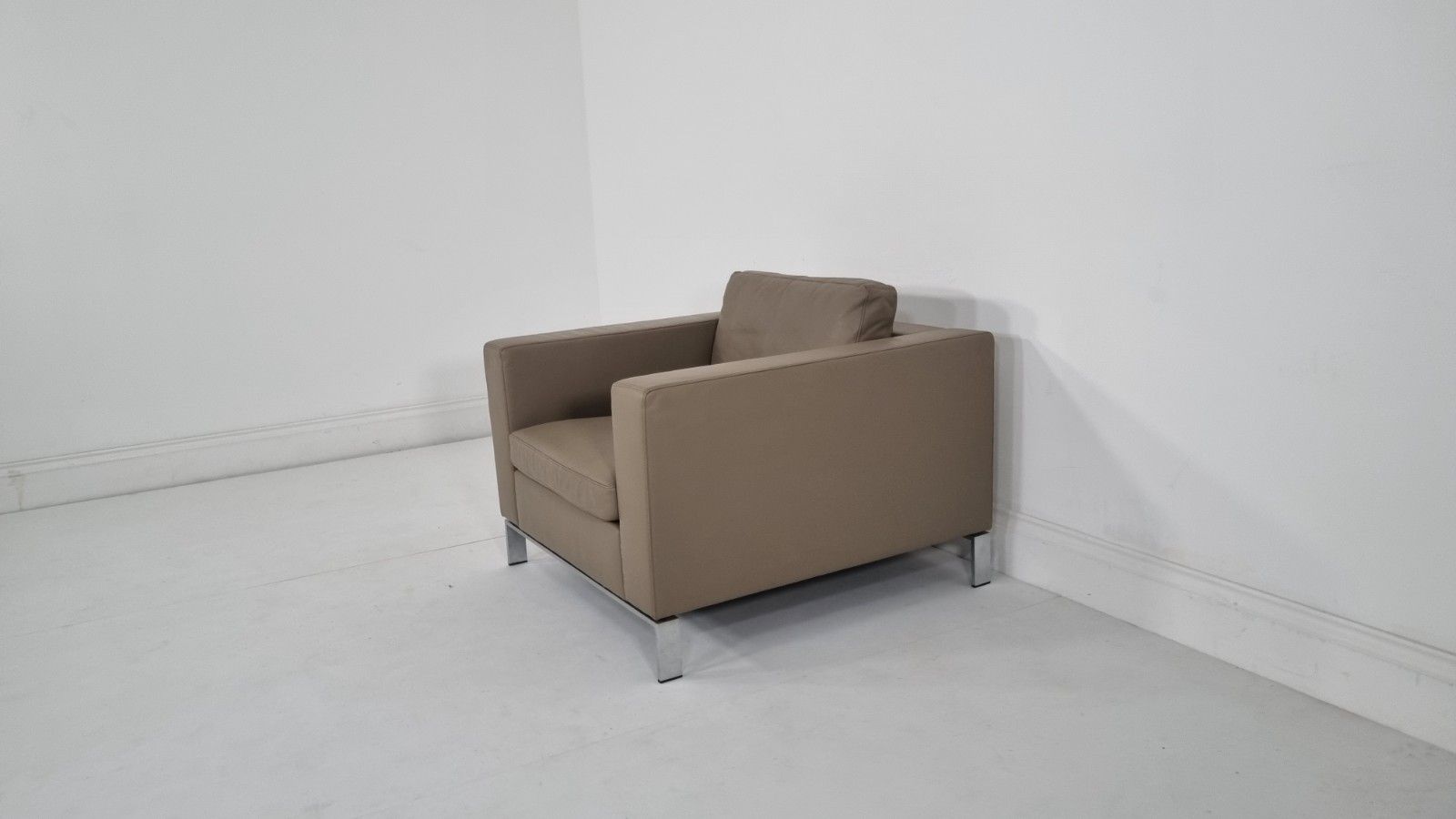 Walter Knoll 503 Armchair In Bamboo Leather Excellent Condition #10 photo vinterior