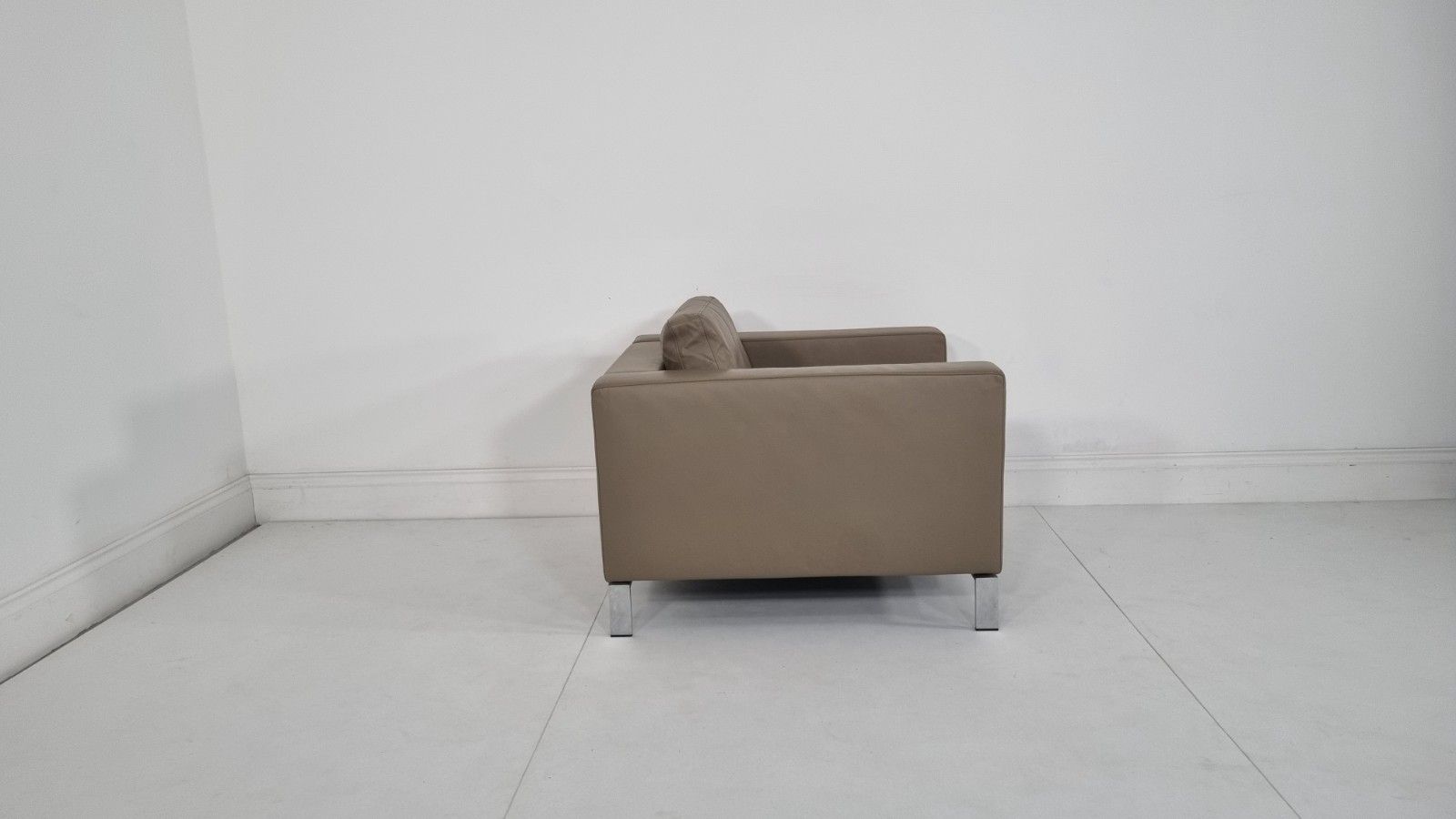 photo vintage Walter Knoll 503 Armchair In Bamboo Leather Excellent Condition #8