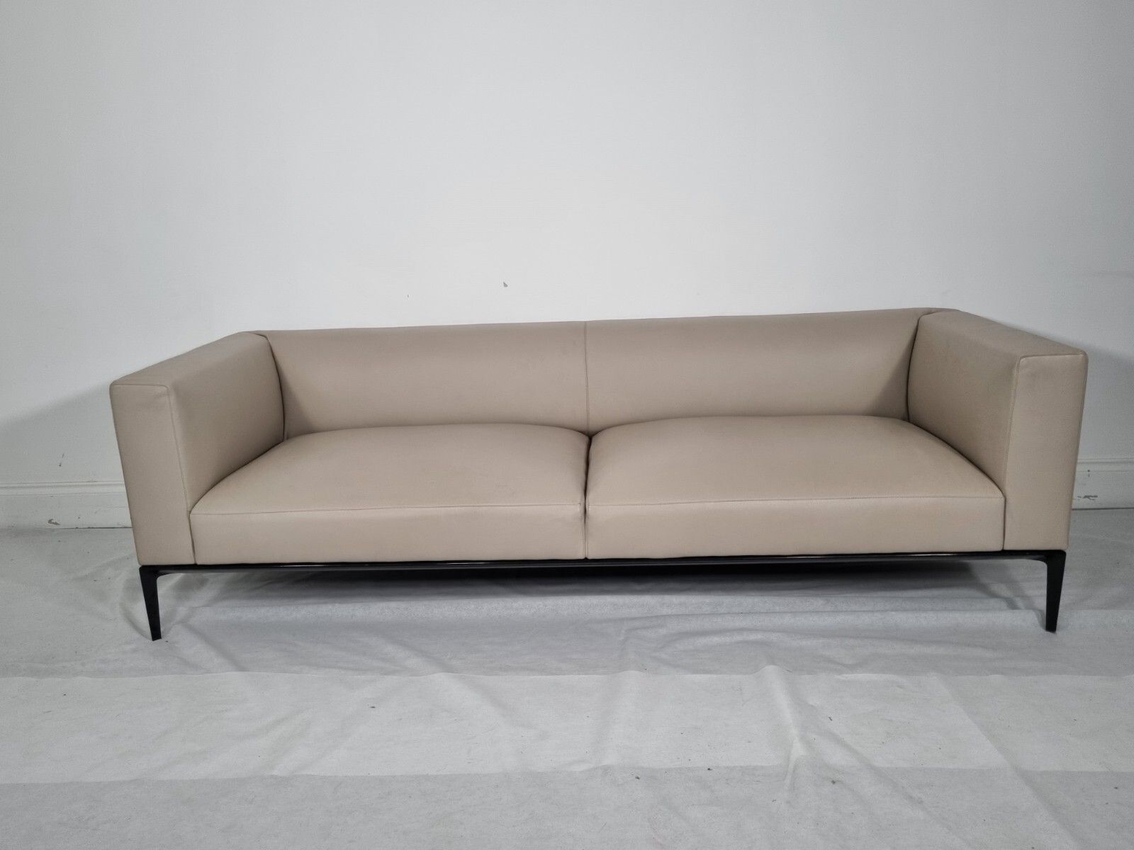 Walter Knoll Jaan Grande Sofa In Luxurious Mocha Pelle Leather Sublime Condition photo furniture