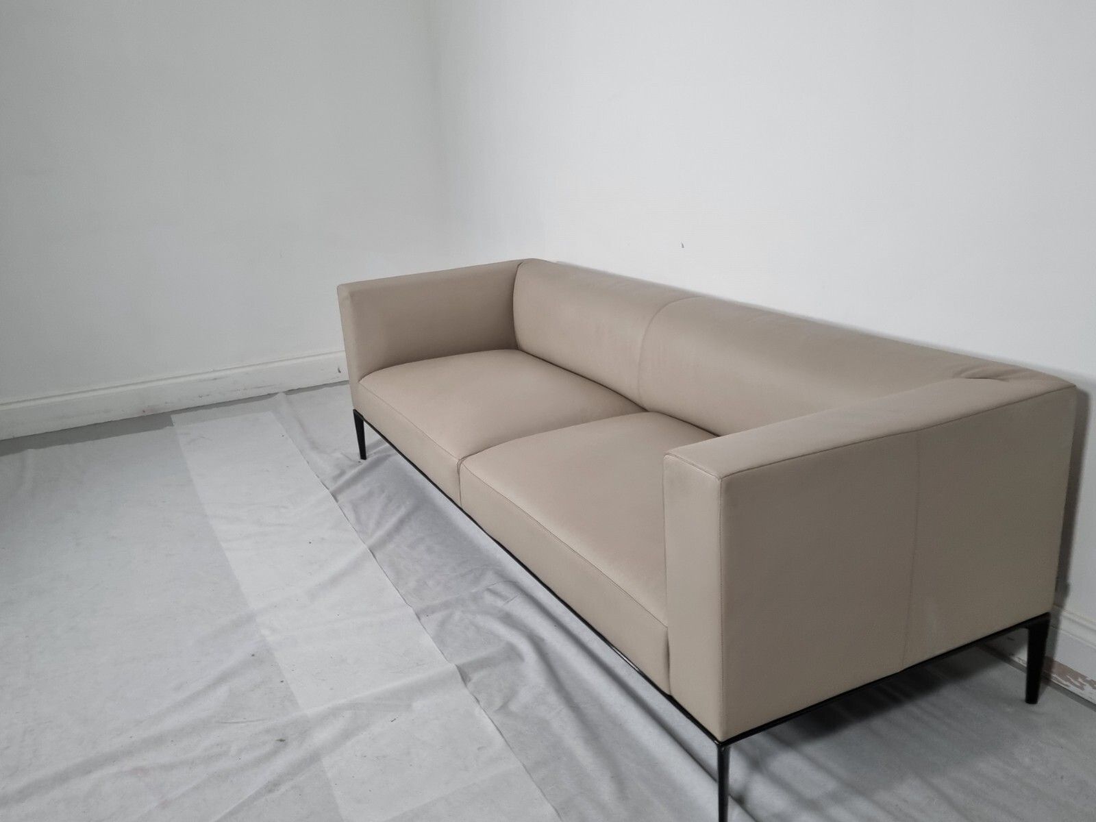 Walter Knoll Jaan Grande Sofa In Luxurious Mocha Pelle Leather Sublime Condition photo Furniture