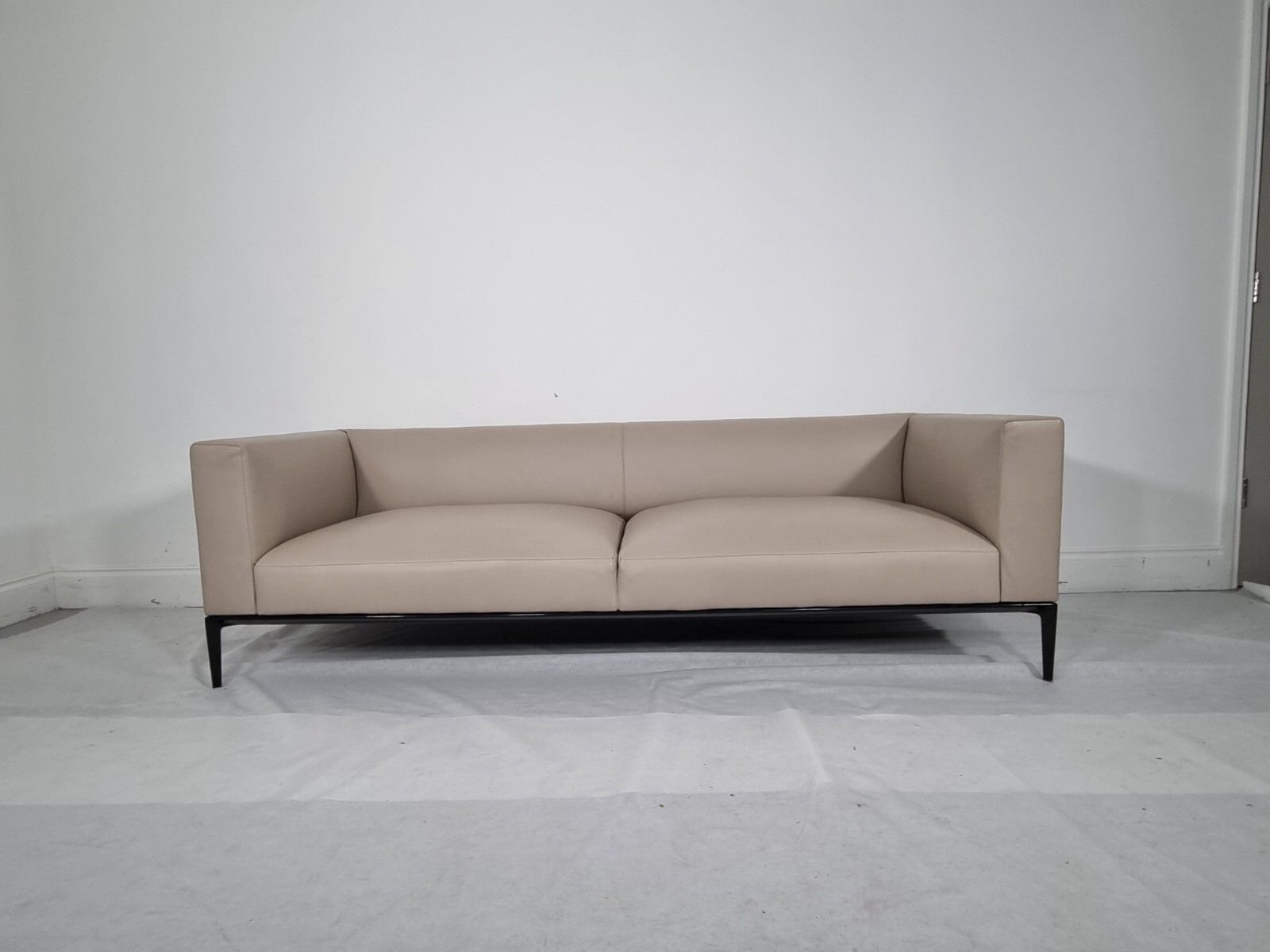 Walter Knoll Jaan Grande Sofa In Luxurious Mocha Pelle Leather Sublime Condition photo buy