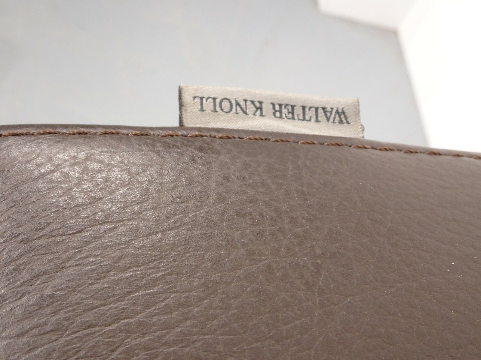1020.0 A Set Of Walter Knoll Elton Chairs  In Premium Chocolate Brown Leather photo