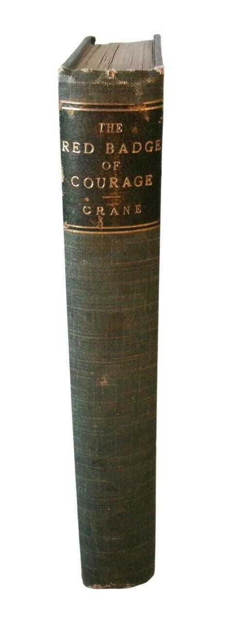 1896 Stephen Crane The Red Badge Of Courage, 1st Uk Edition, Civil War Novel, Victorian Book photo furniture
