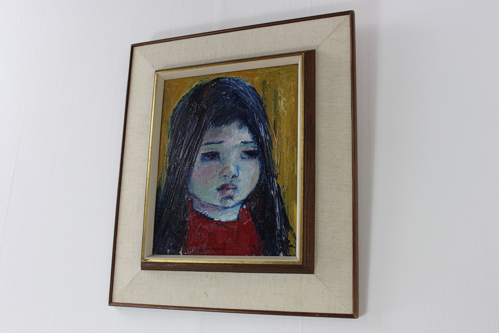 Alf Forslund Small Portrait Oil Painting photo furniture