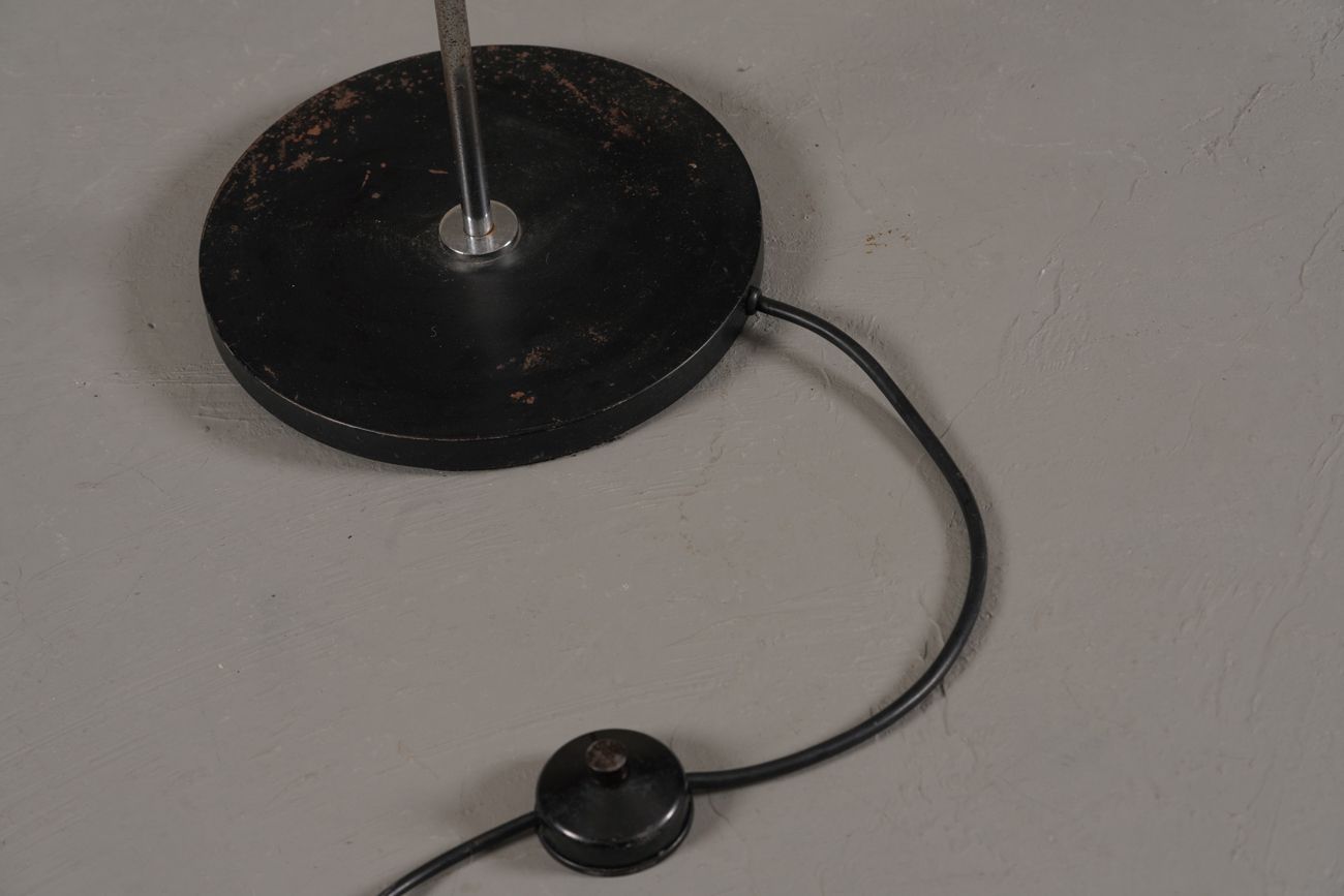 Vintage Black 2 Bulbs Floor Lamp, Germany 1970’s photo furniture