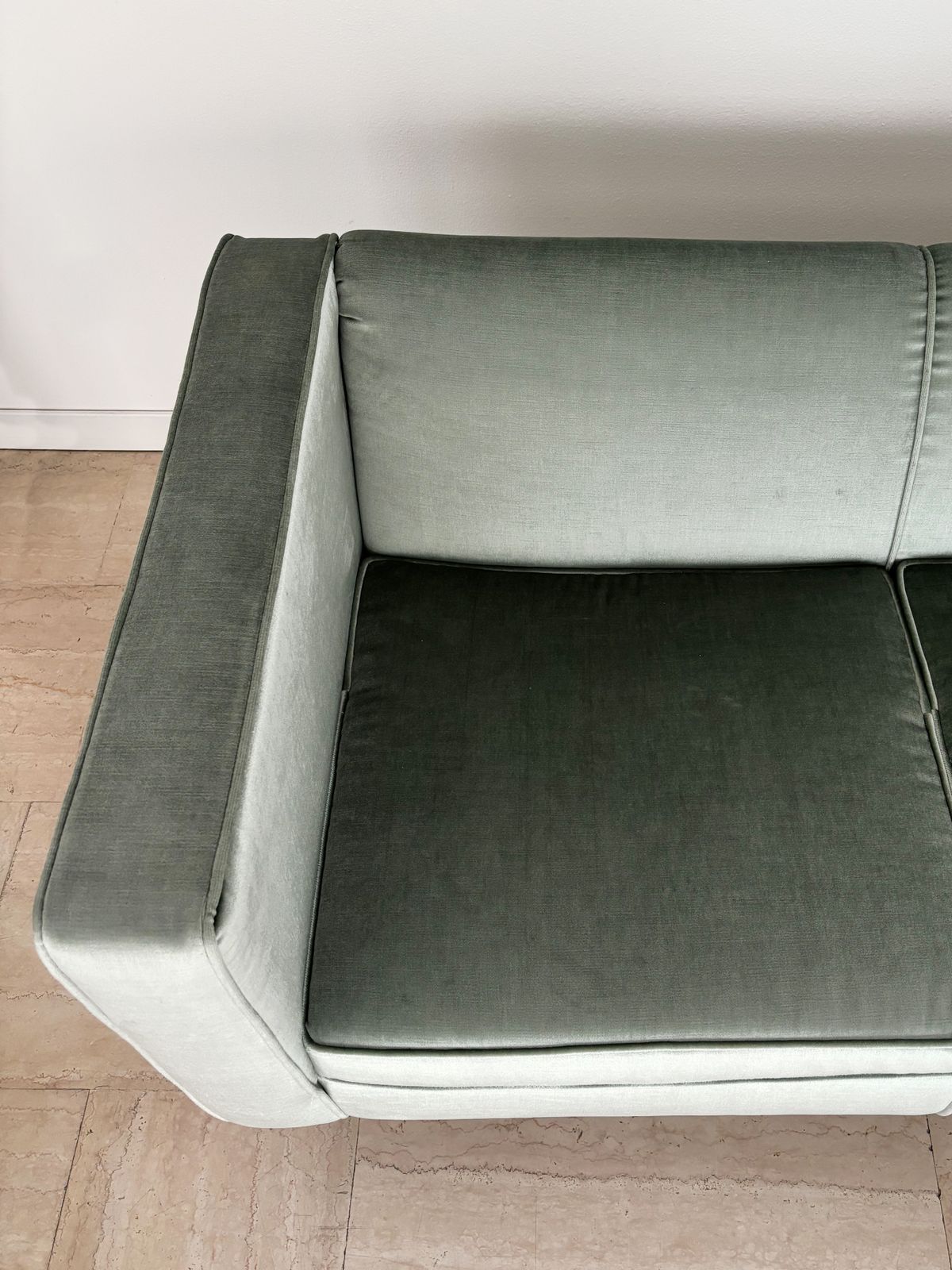 Franco Albini For Poggi Midcentury Velvet Two Seat Sofa, Italy 1960s photo buy