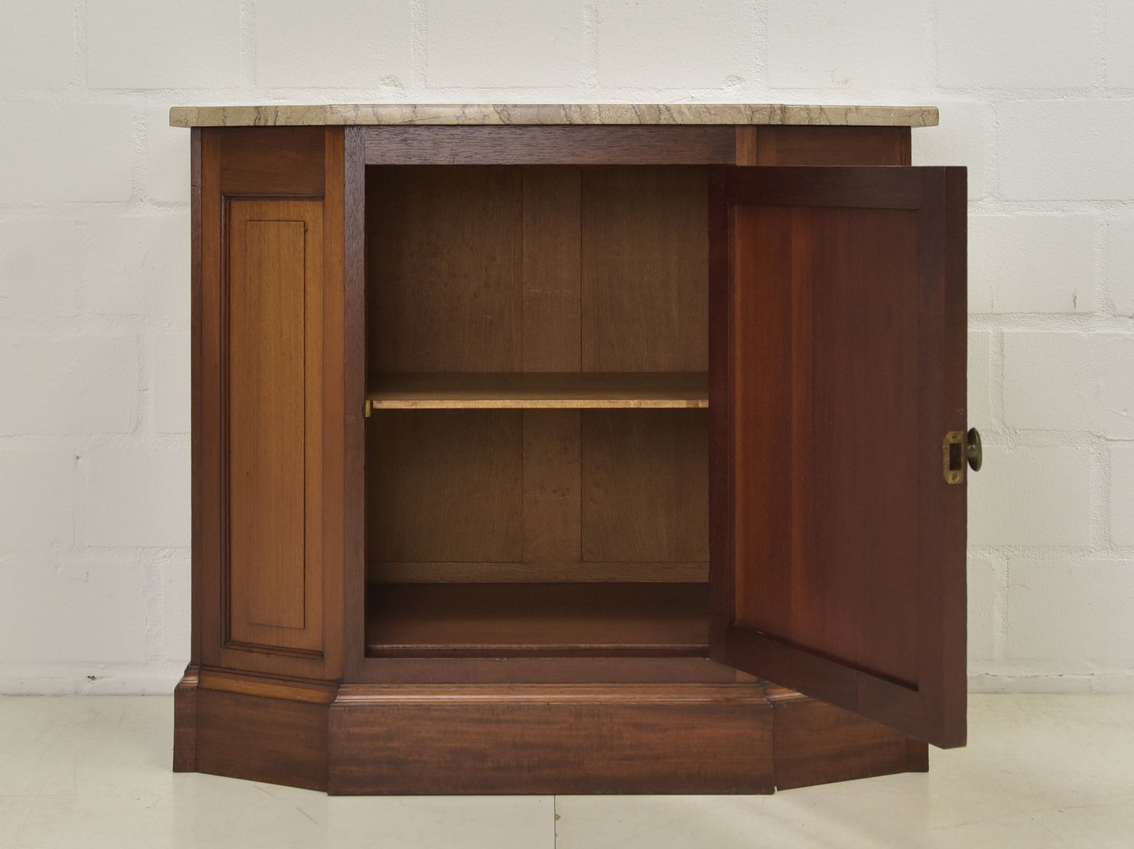 Antique! Small Restored Mahogany Chest Of Drawers, Art Nouveau/Art Deco, Circa 1920 photo for sale
