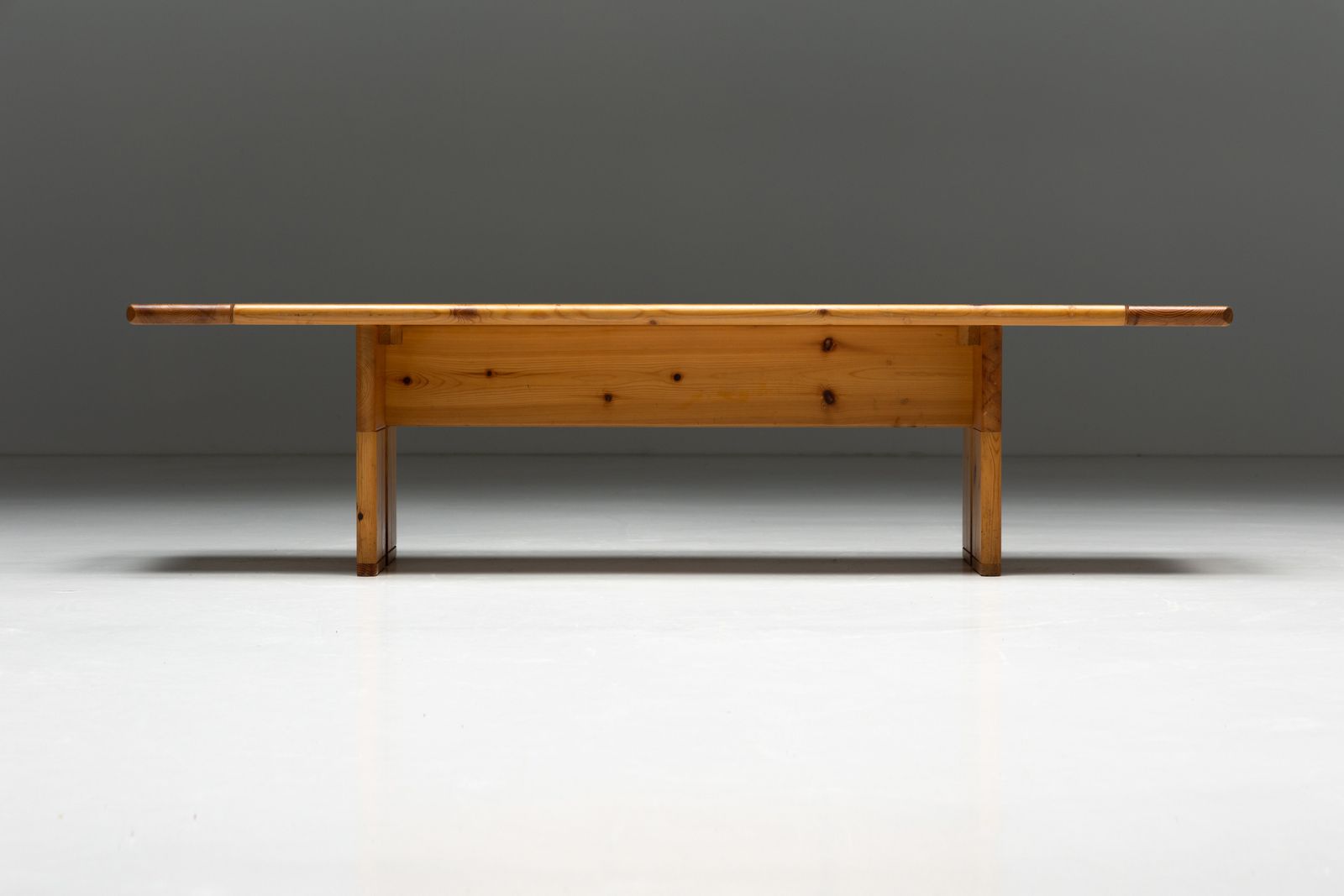 Solid Pine Wood Bench By Silvio Coppola For Fratelli Montina, Italy, 1970s photo 2928.0