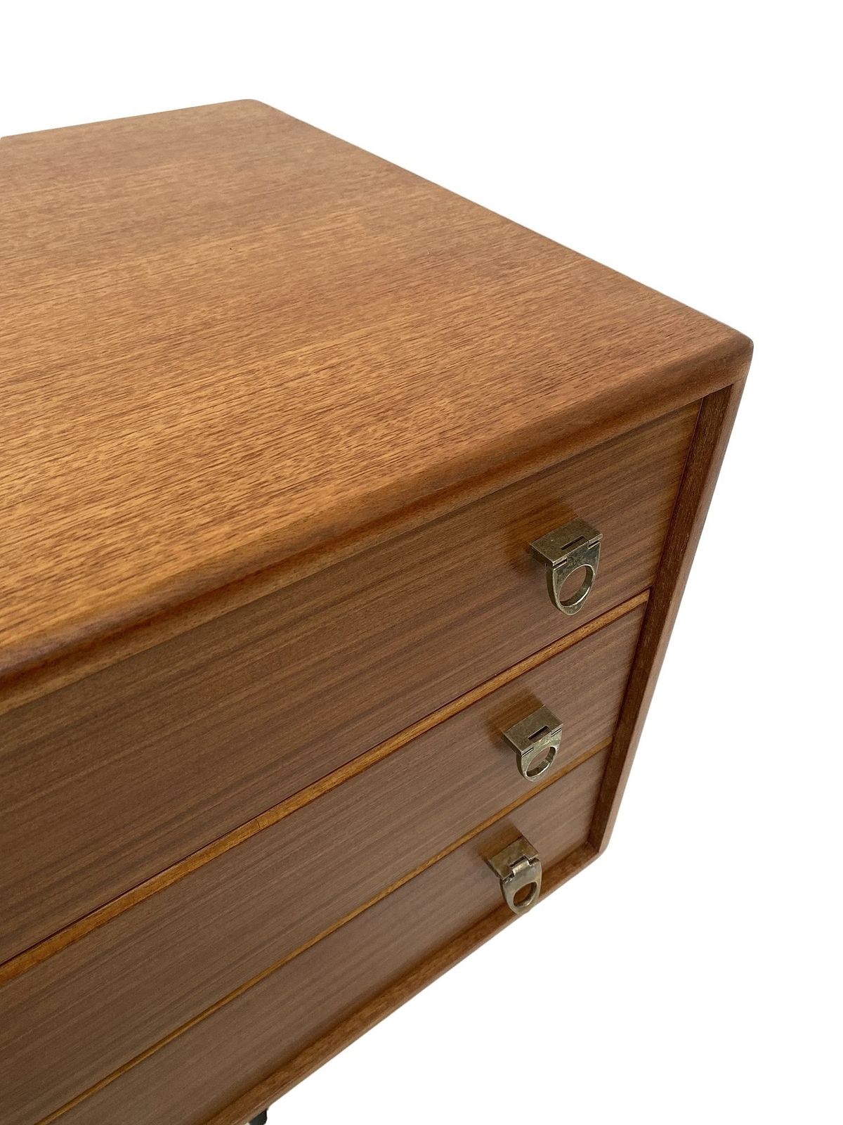 photo for sale British Younger Teak And Hessian Long Sideboard Credenza Mid Century 1960s