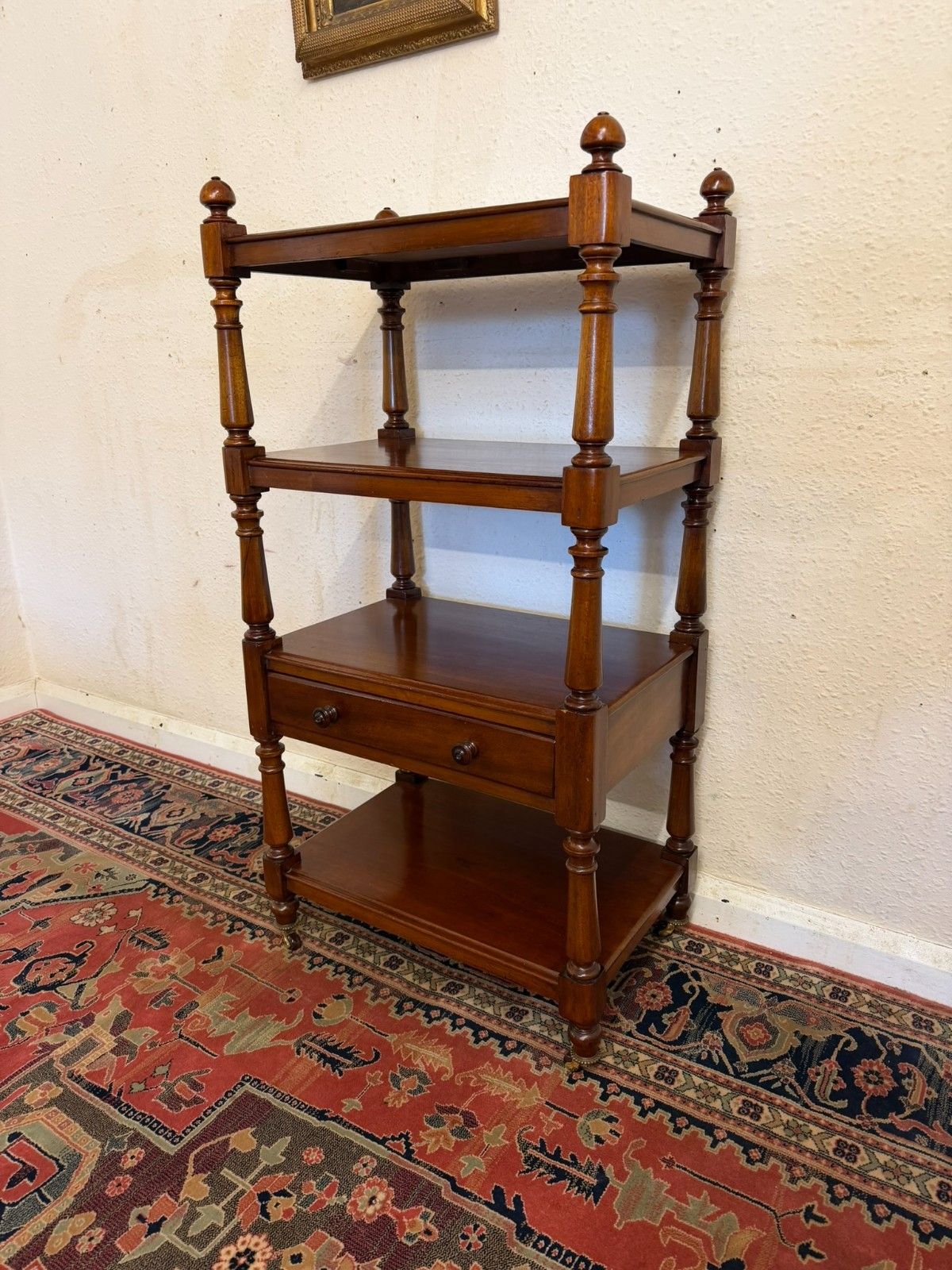 Quality Antique Mahogany Four Tier Whatnot/Etagere Circa 1880 photo for sale