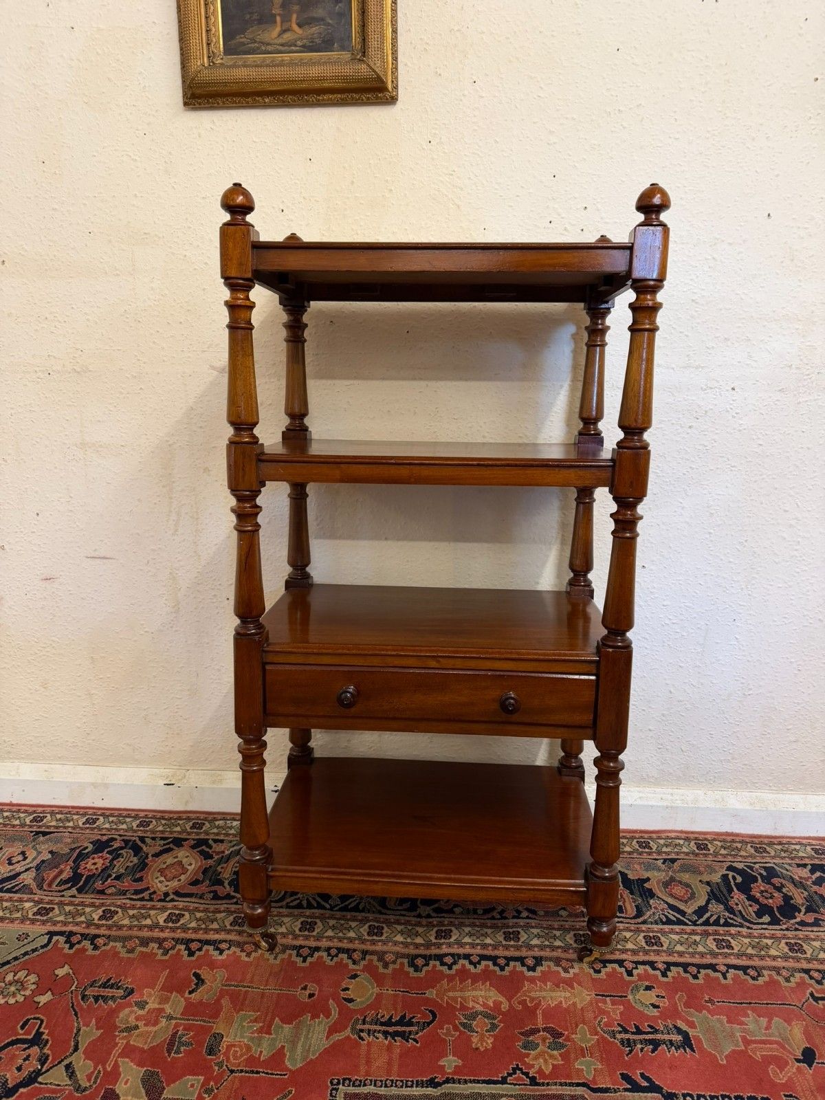 Quality Antique Mahogany Four Tier Whatnot/Etagere Circa 1880 photo Furniture