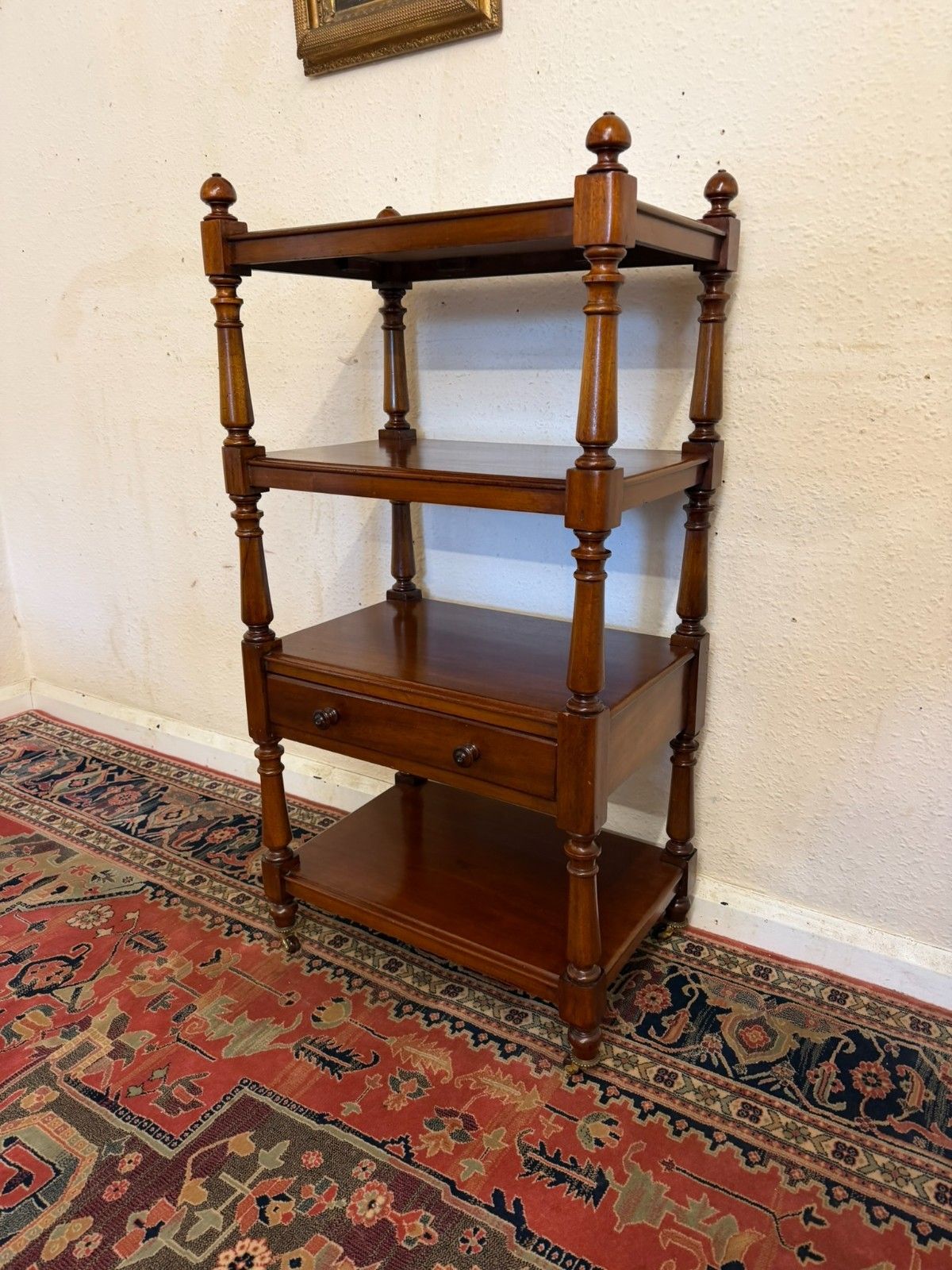 Quality Antique Mahogany Four Tier Whatnot/Etagere Circa 1880 photo 475.0