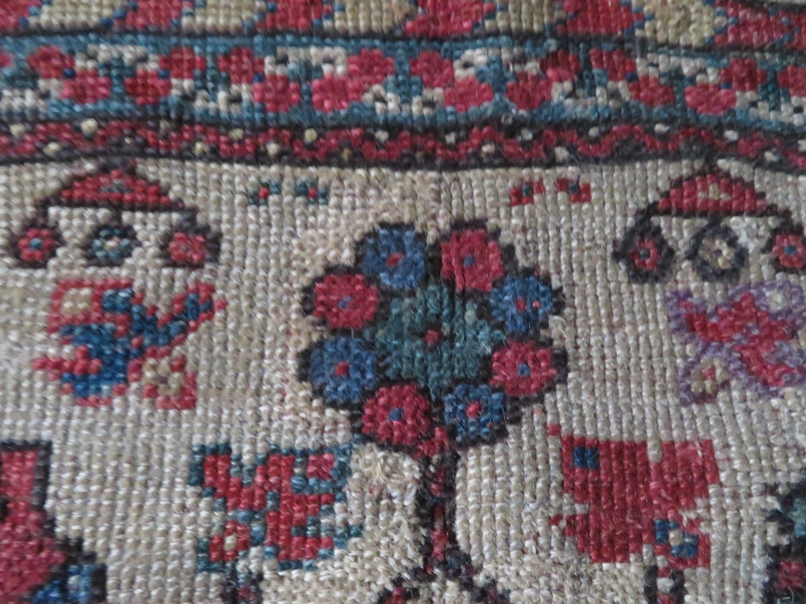 photo buy Antique Turkish Milas Melas Prayer Rug.Circa 1860. 162cm X 120cm.