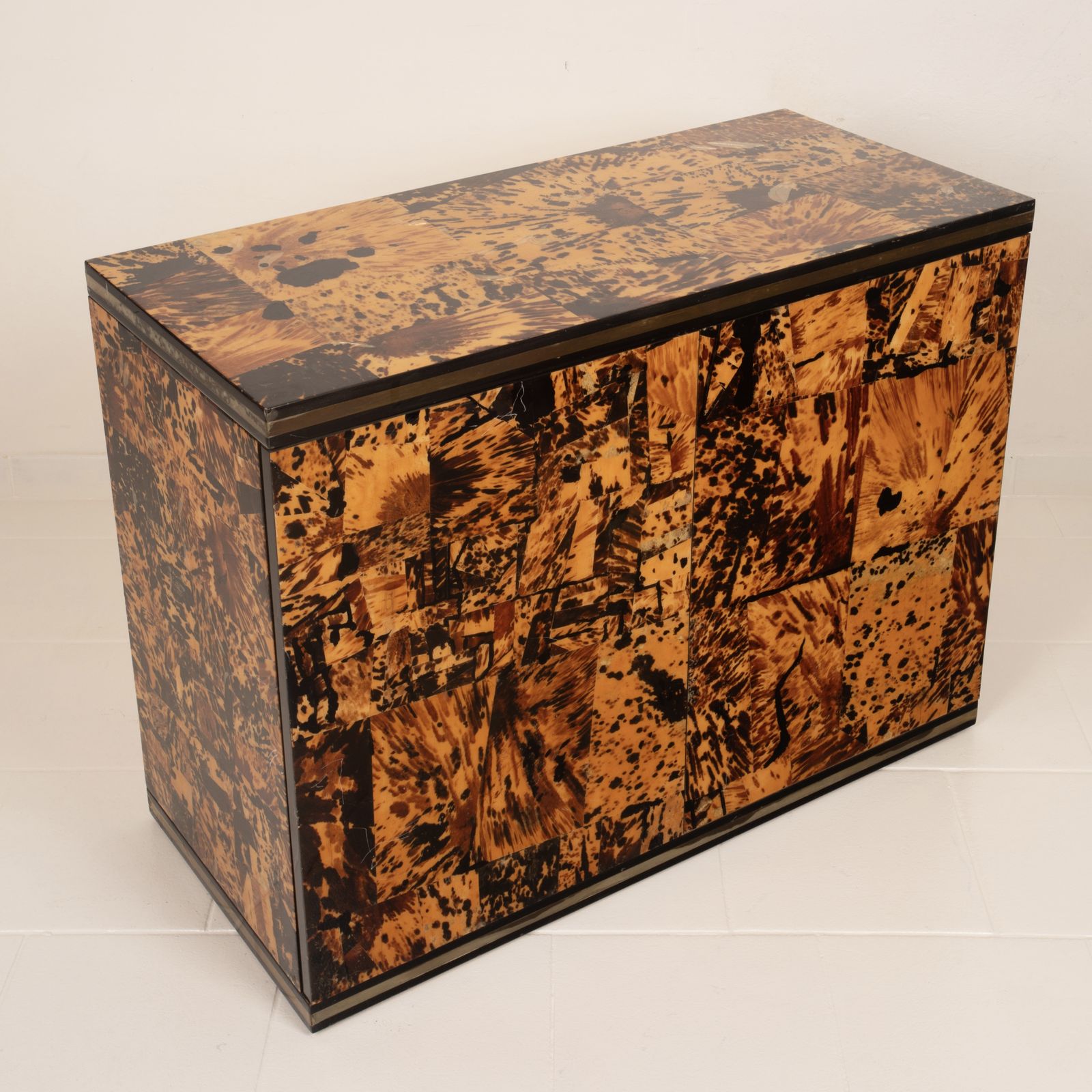photo buy Unique Tortoiseshell Cabinet By Roberto Jodice For Ottini Milano 1974