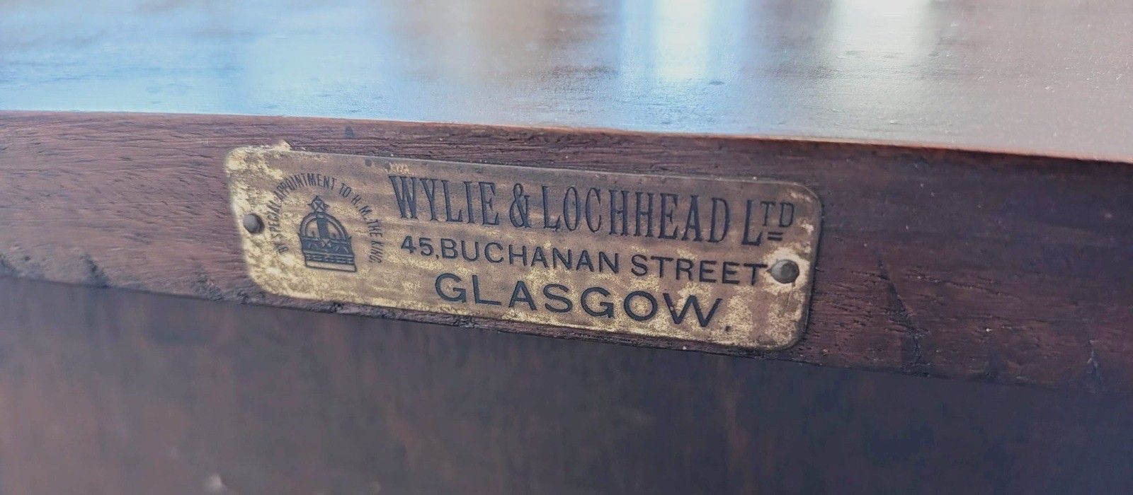 Victorian Mahogany Wylie & Lockhead Glasgow Display Cabinet On Ball & Claw Foot photo vintage