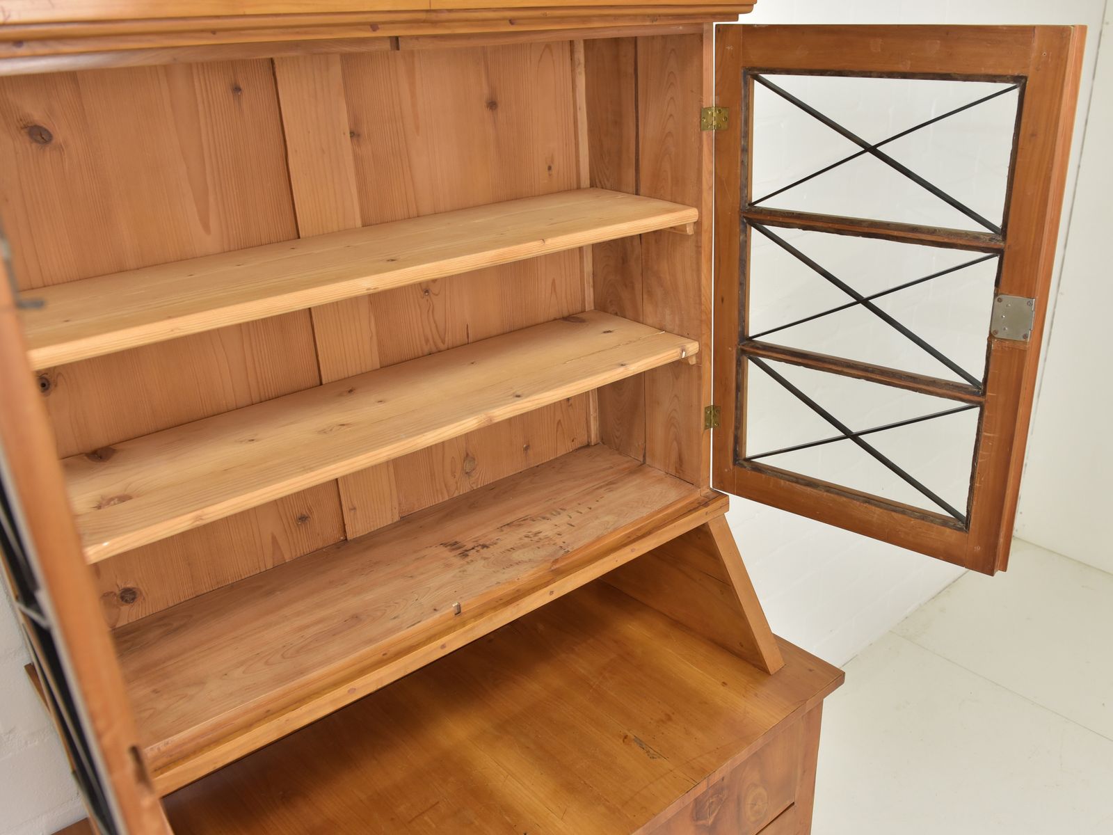 Antique! Small Buffet Cabinet, Restored, Cherrywood, Biedermeier Style, Circa 1920 photo 1554.0