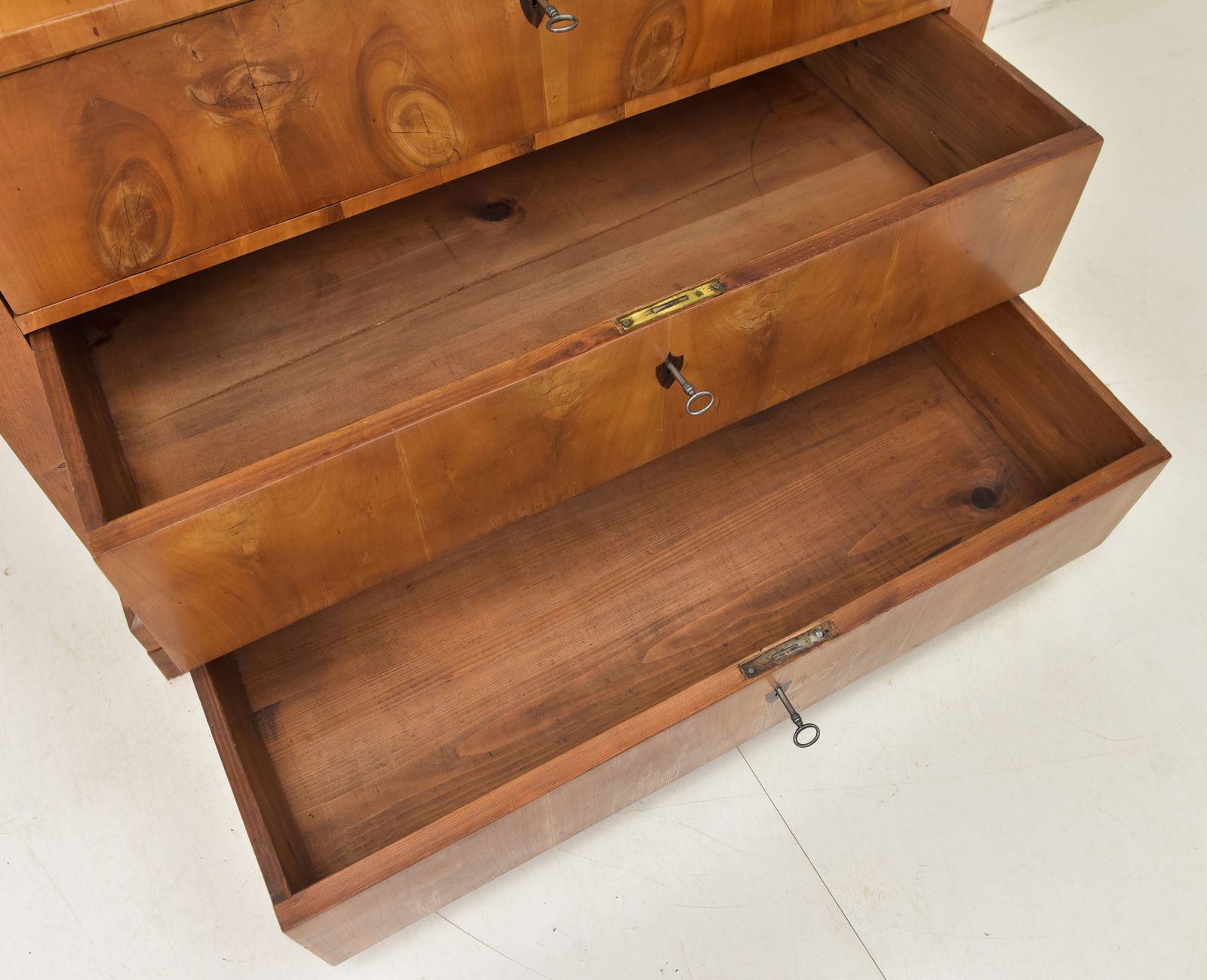 Antique! Small Buffet Cabinet, Restored, Cherrywood, Biedermeier Style, Circa 1920 photo vintage