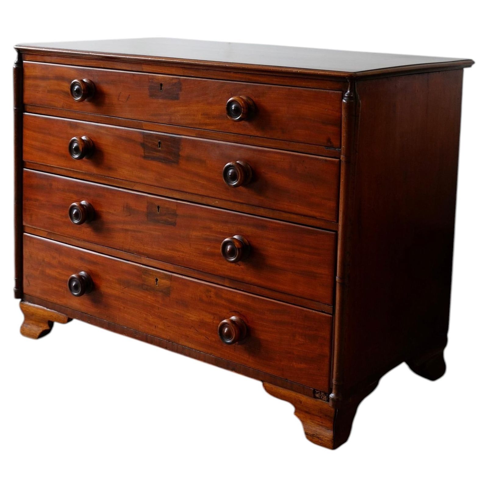 Unique 19th Century Mahogany Chest Of Drawers