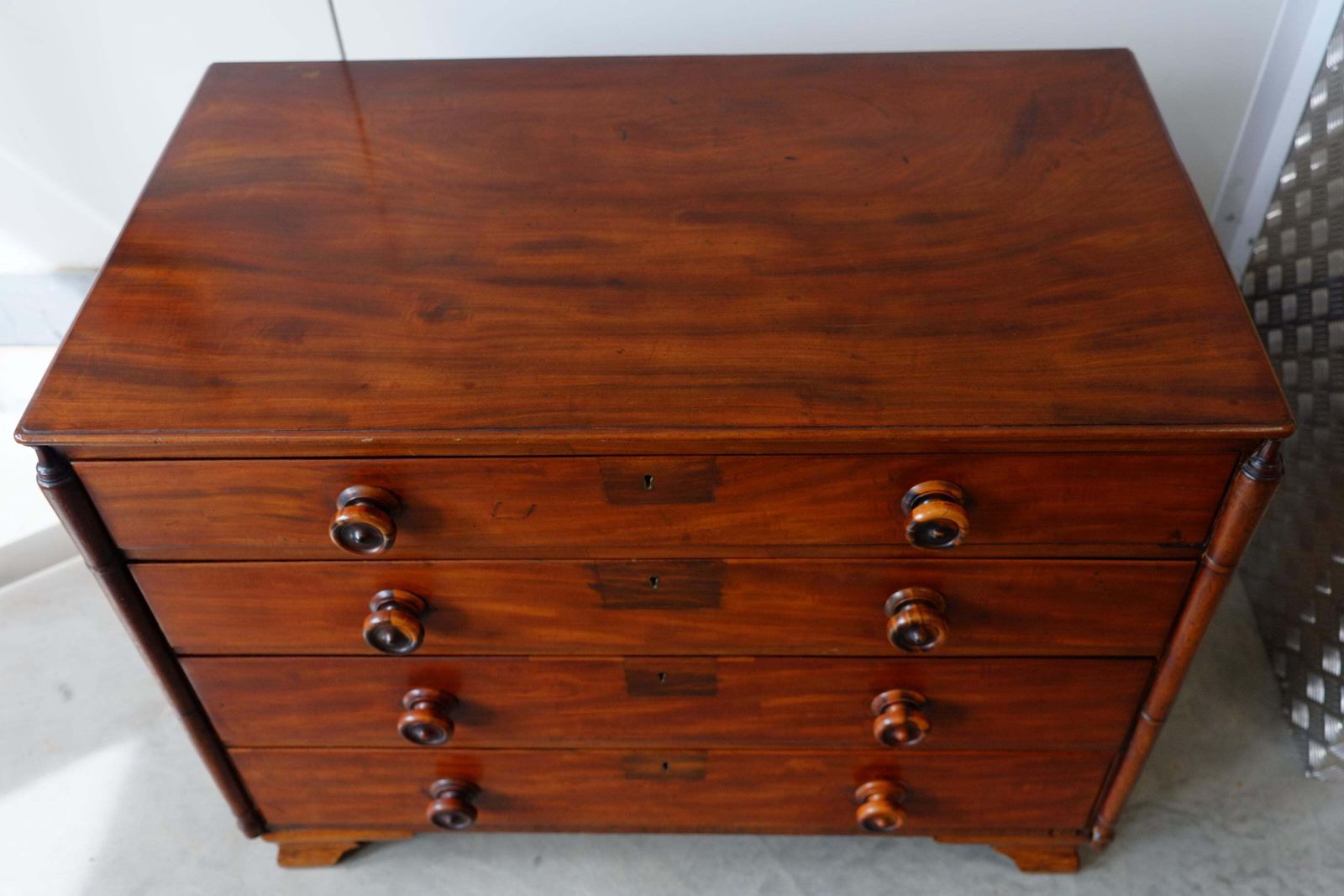 photo for sale Unique 19th Century Mahogany Chest Of Drawers