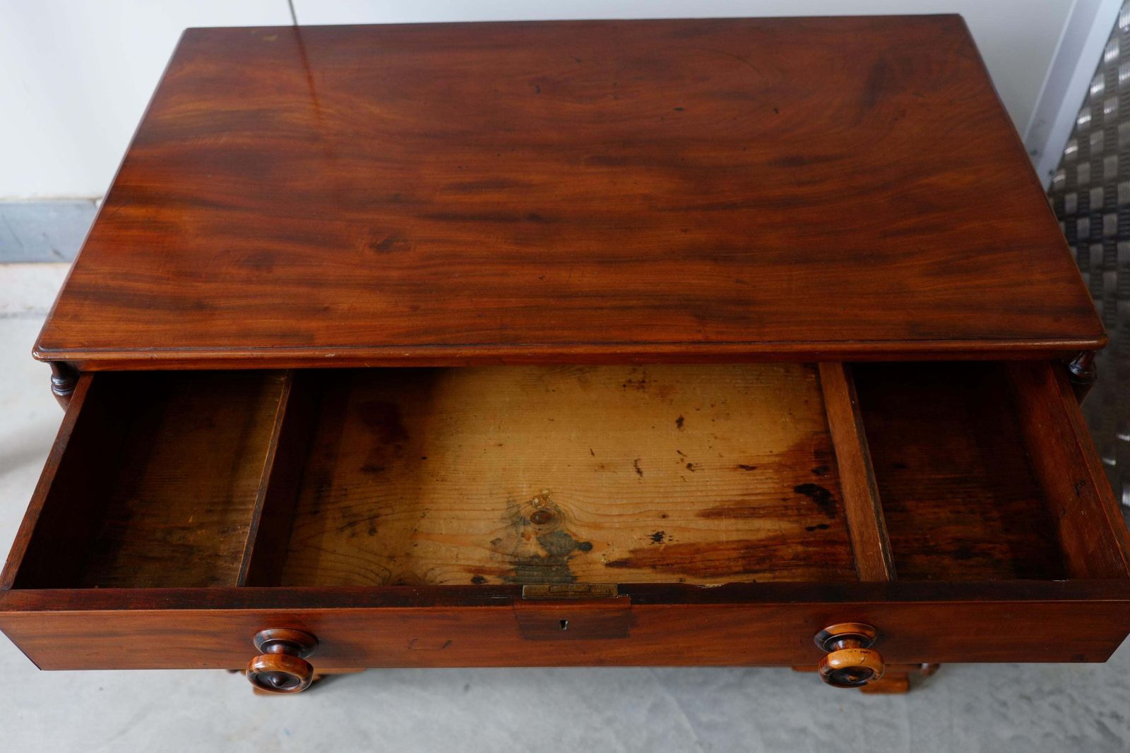 Furniture Unique 19th Century Mahogany Chest Of Drawers photo